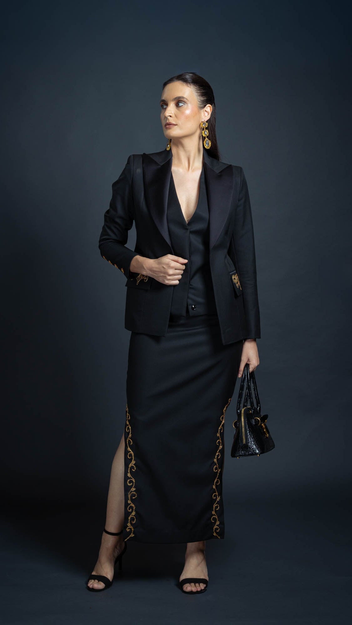 LOVI Tailored Blazer & Skirt Set