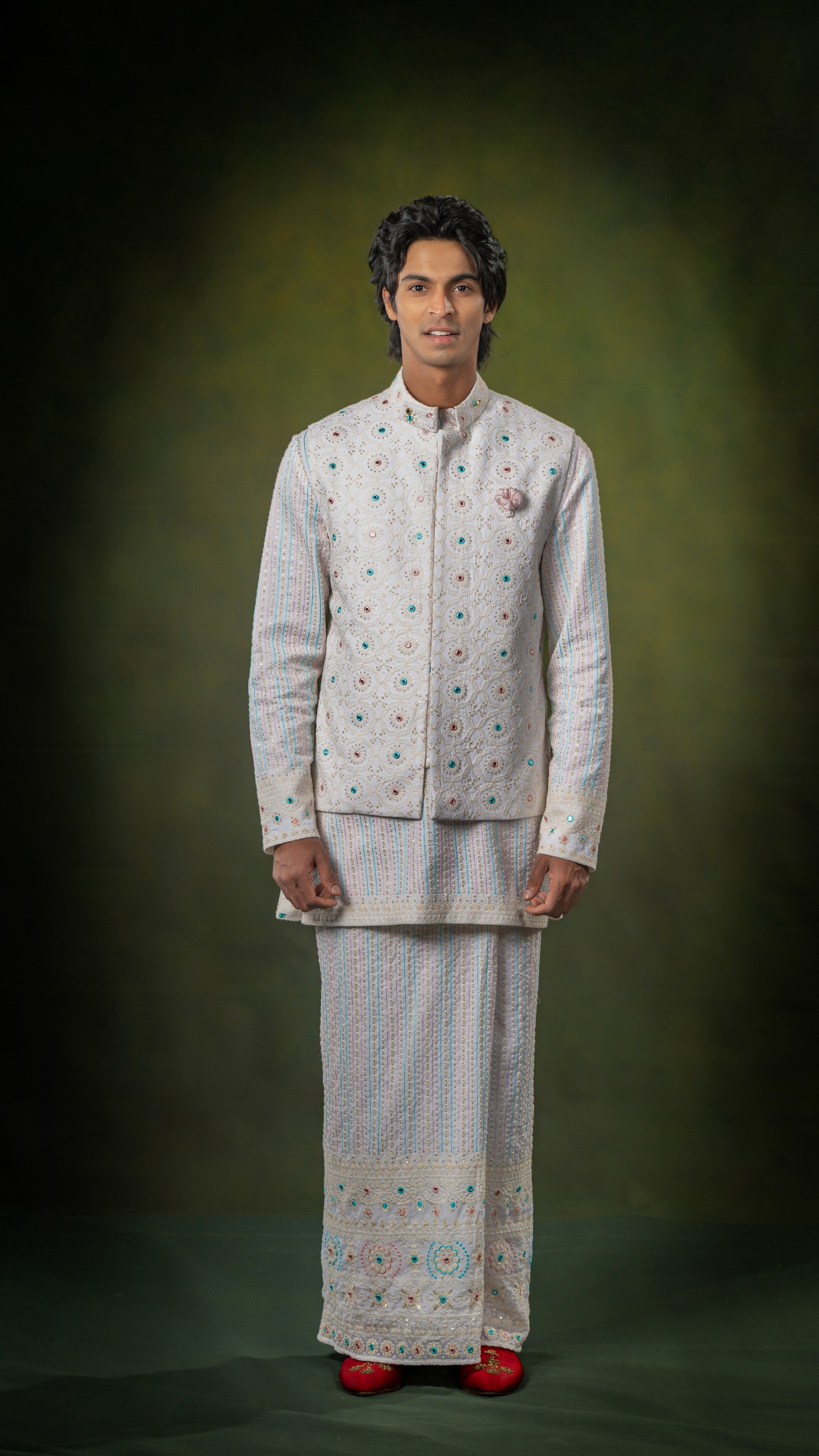 LOVI White Floral Long National