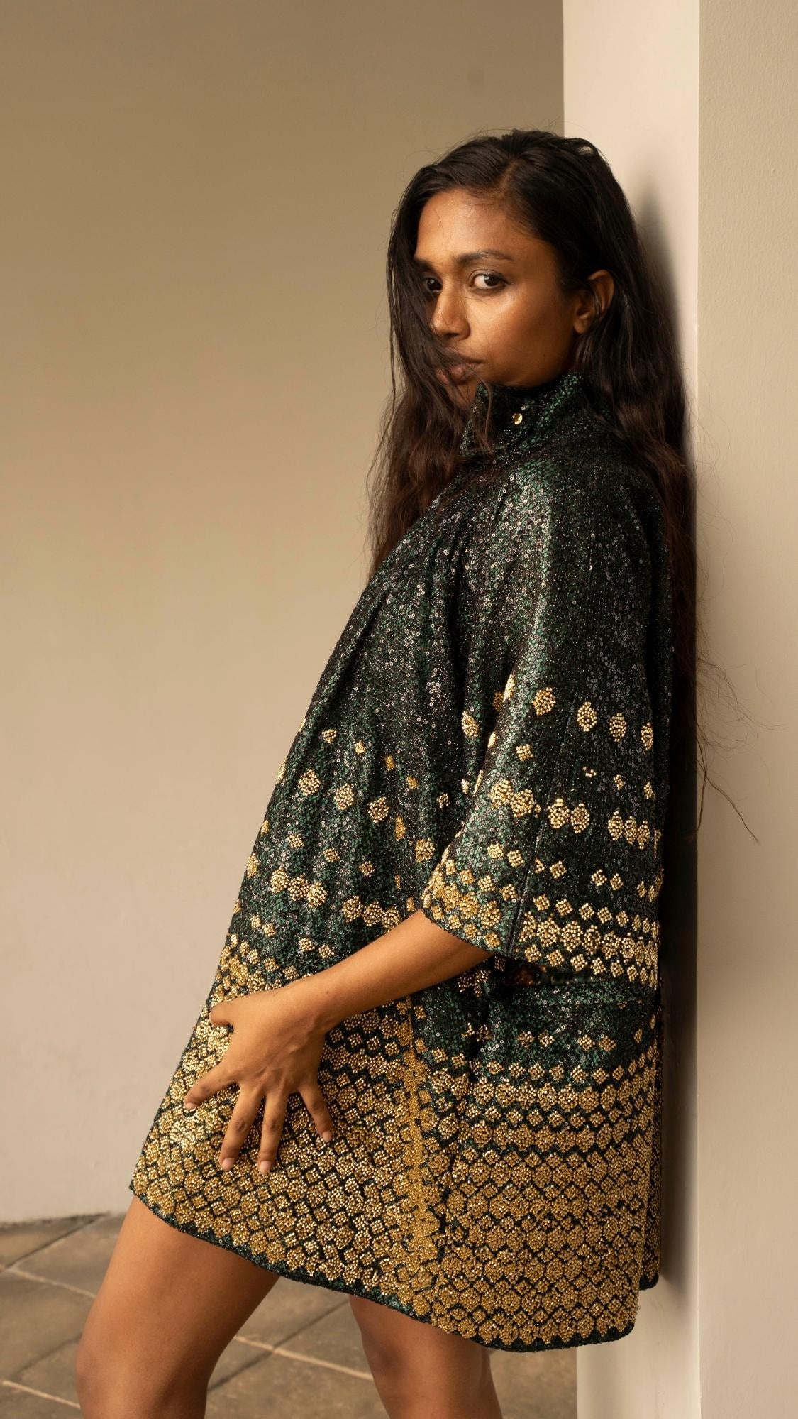 LOVI Gold Beaded Kimono