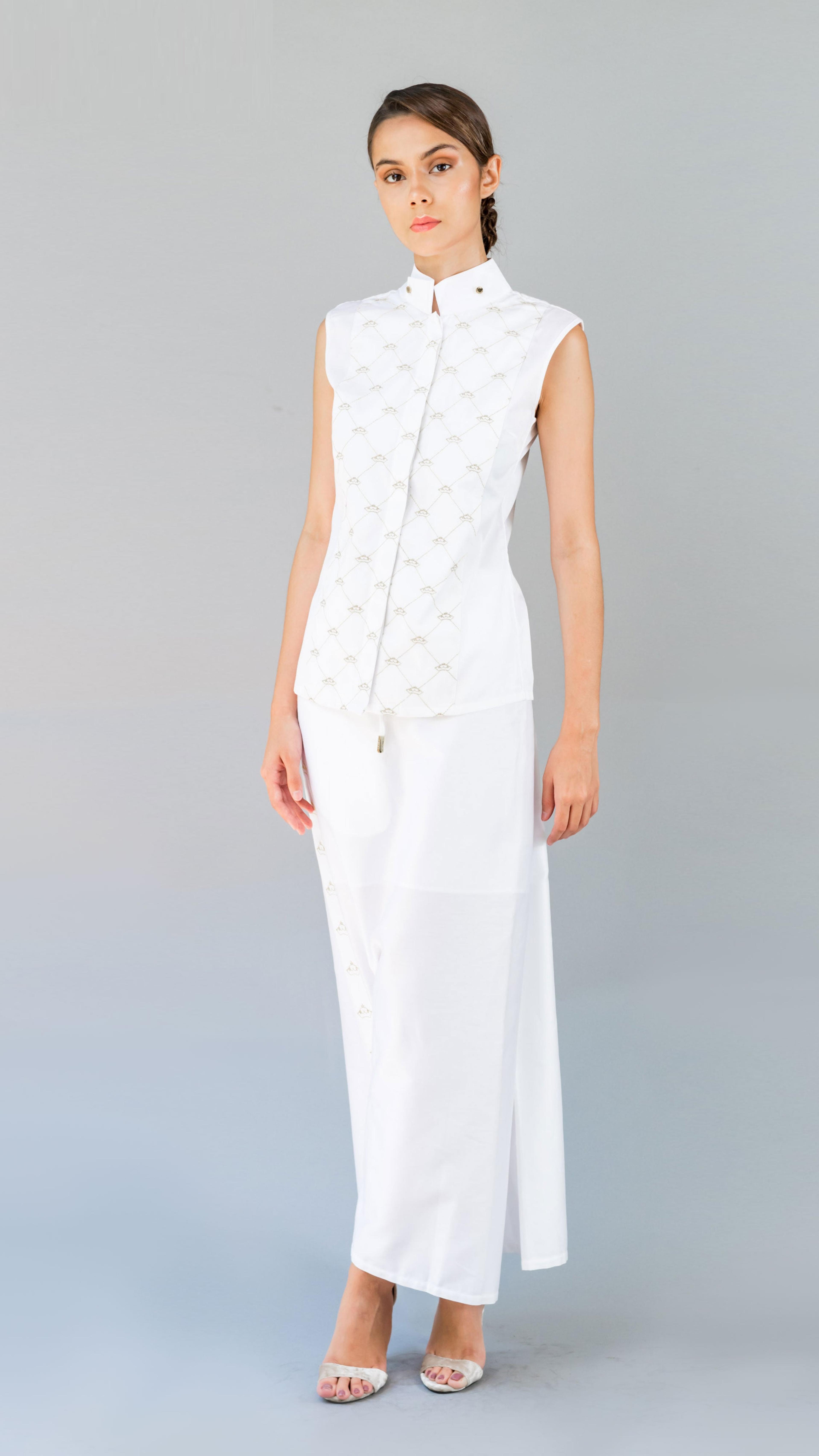 Crown Embroidery Top