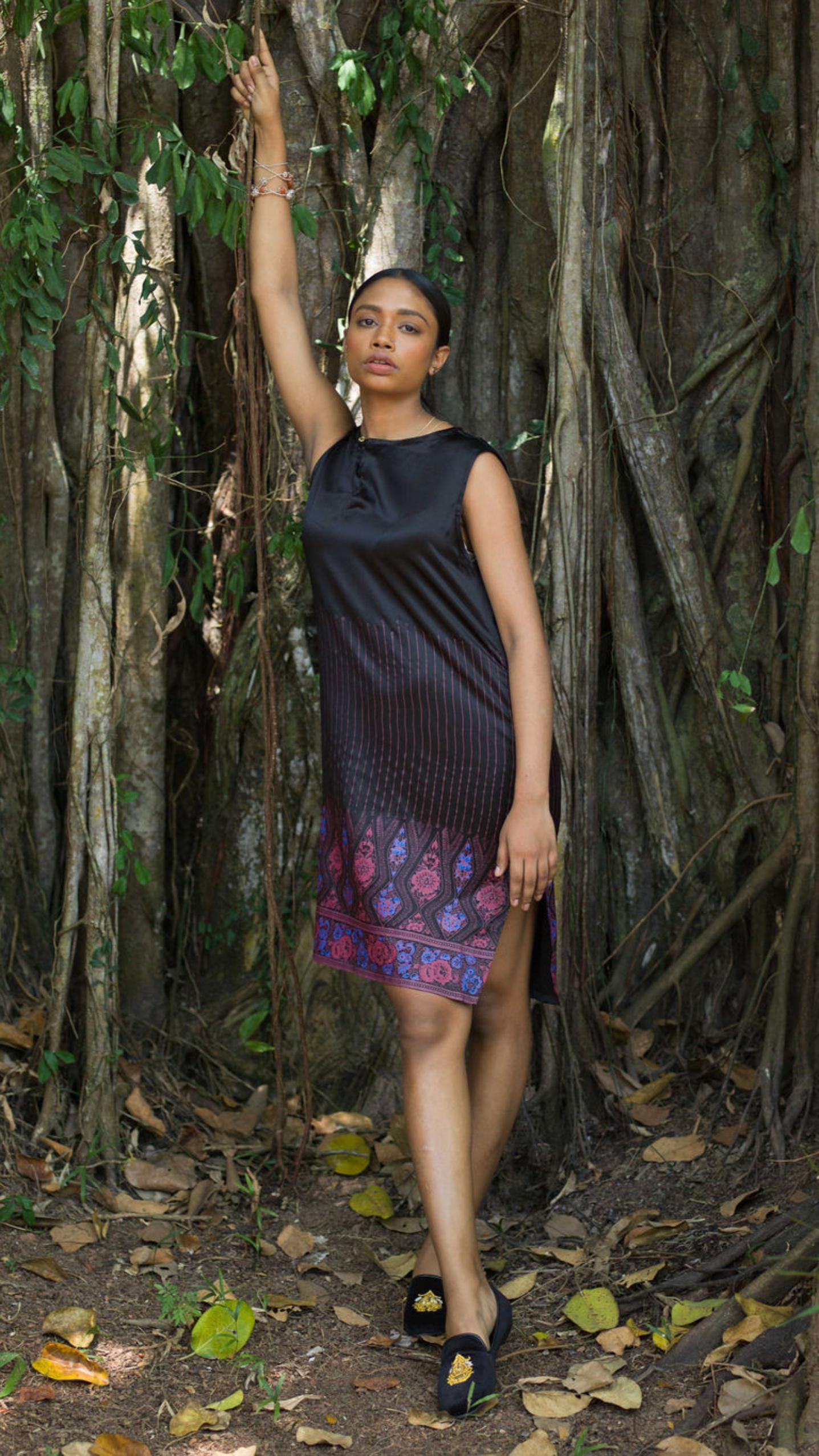 Rio Printed Silk Dress