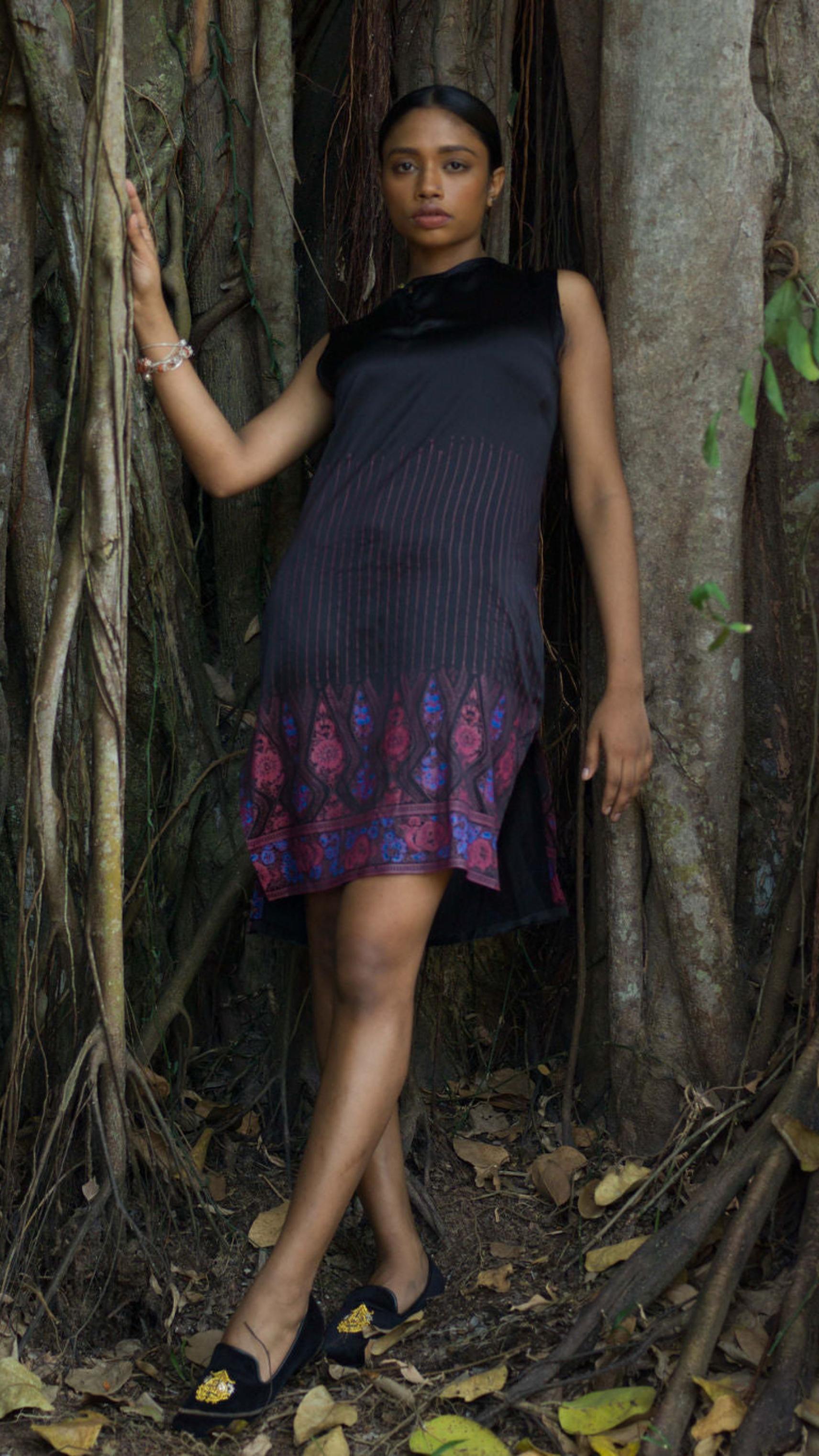 Rio Printed Silk Dress