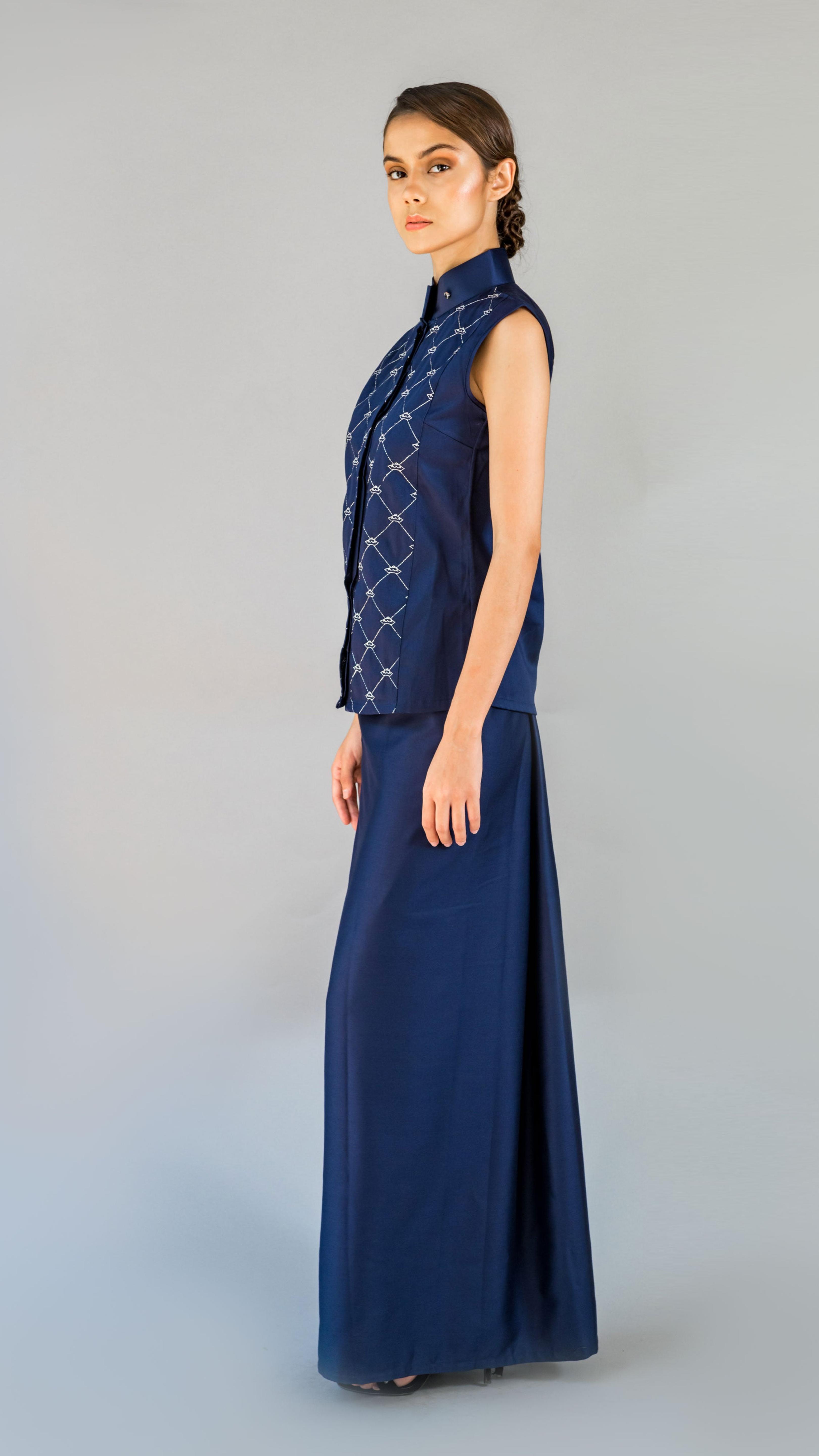 Crown Embroidery Top