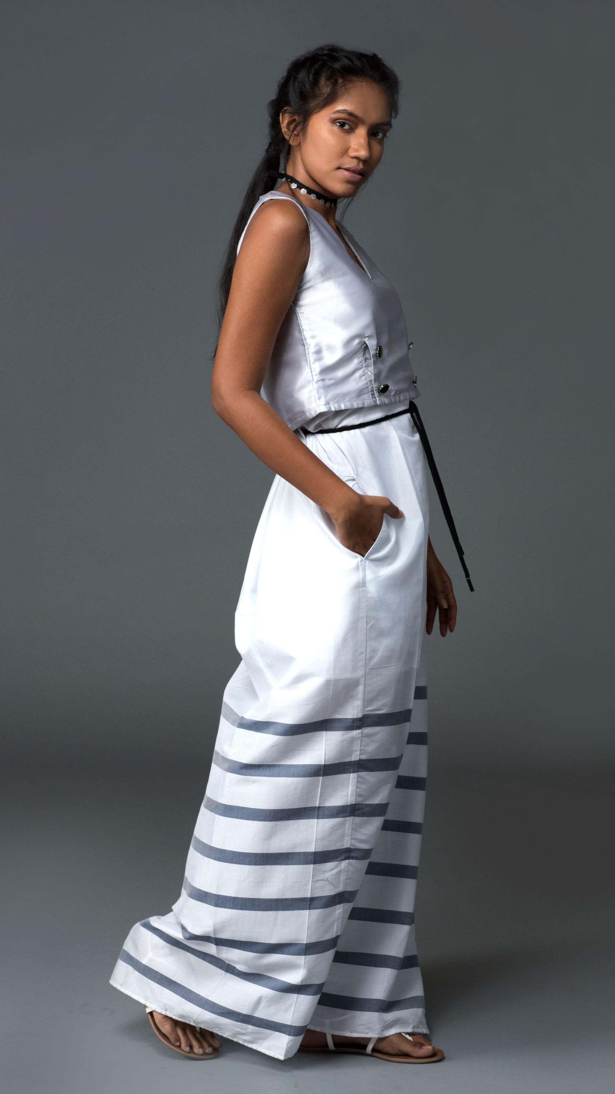 Classic White Nautical Sarong
