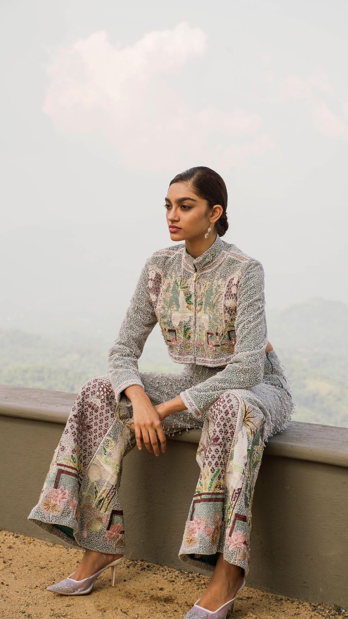 LOVI Fully Embroidered Manike Jacket & Matching Pants
