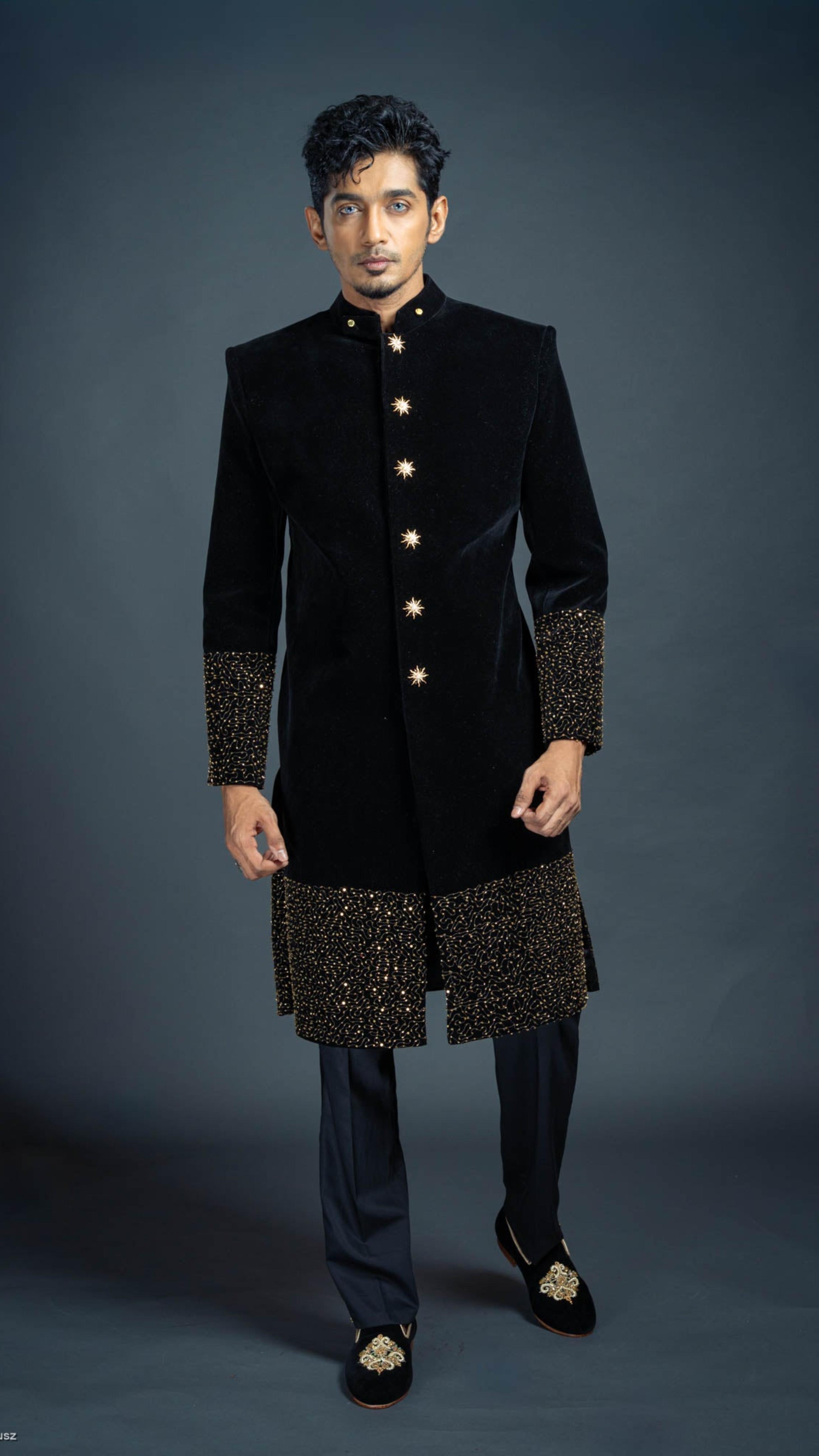 LOVI Velvet Sherwani