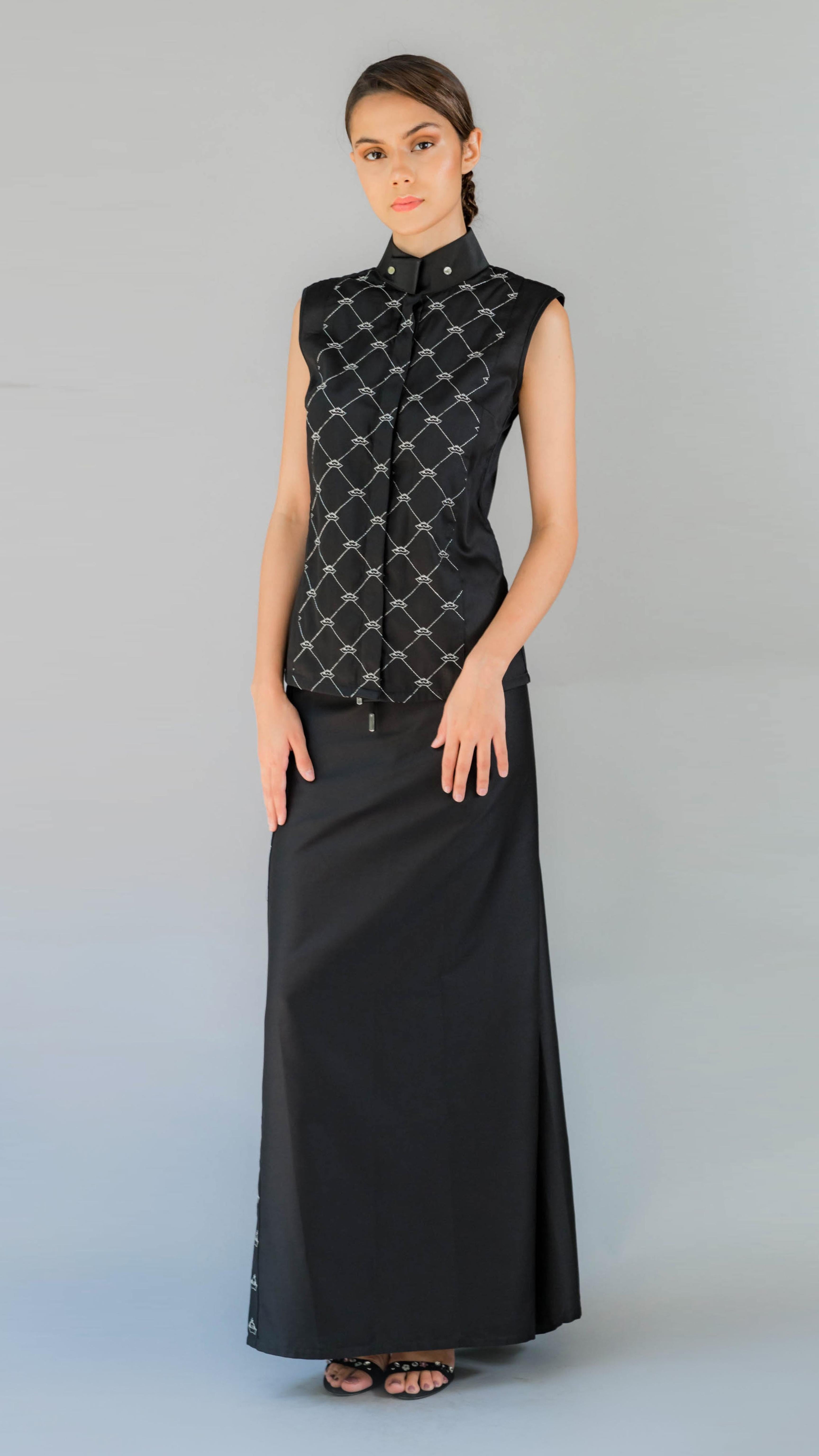 Crown Embroidery Top