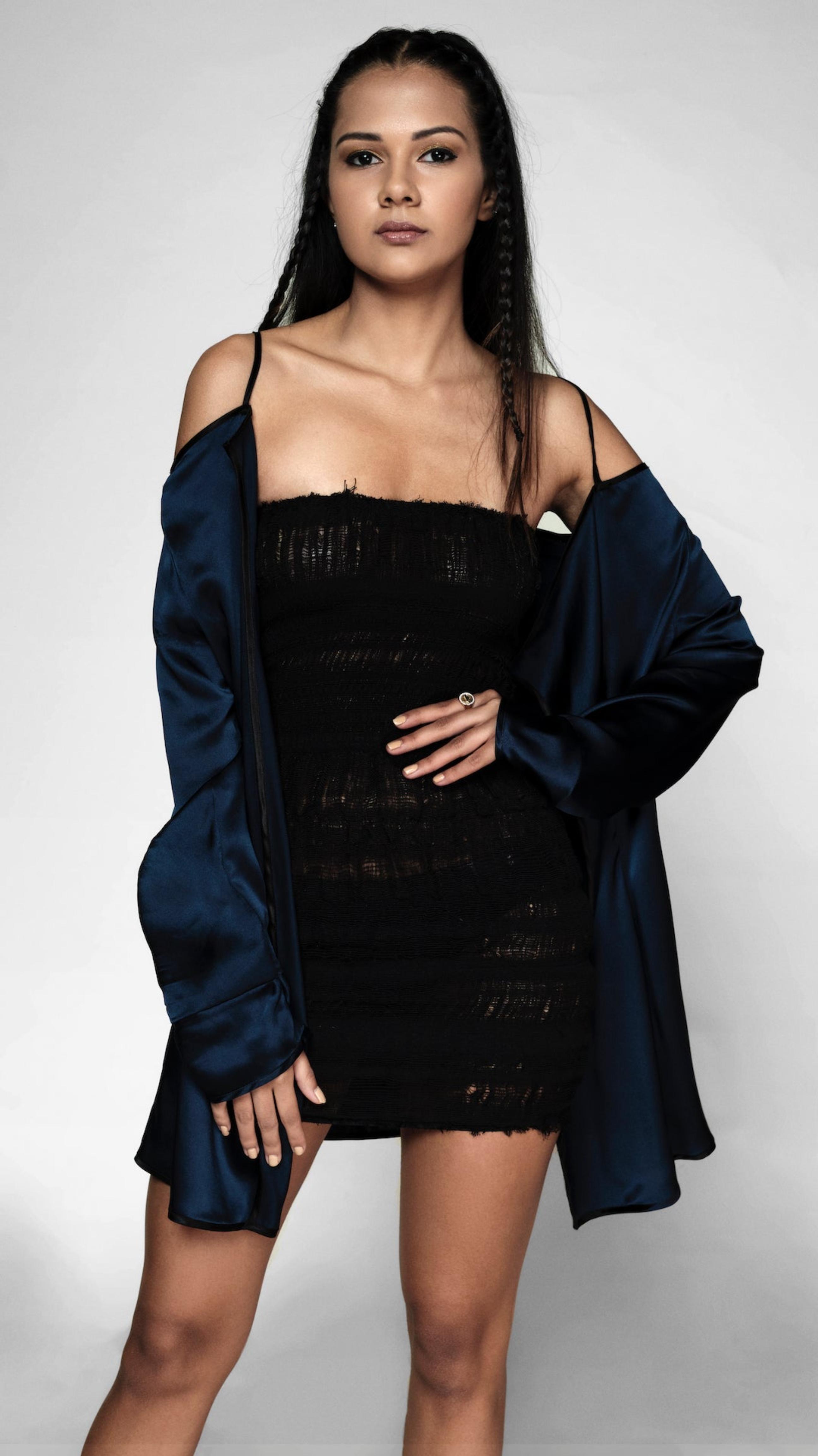 Wool and Handloom Mini Dress