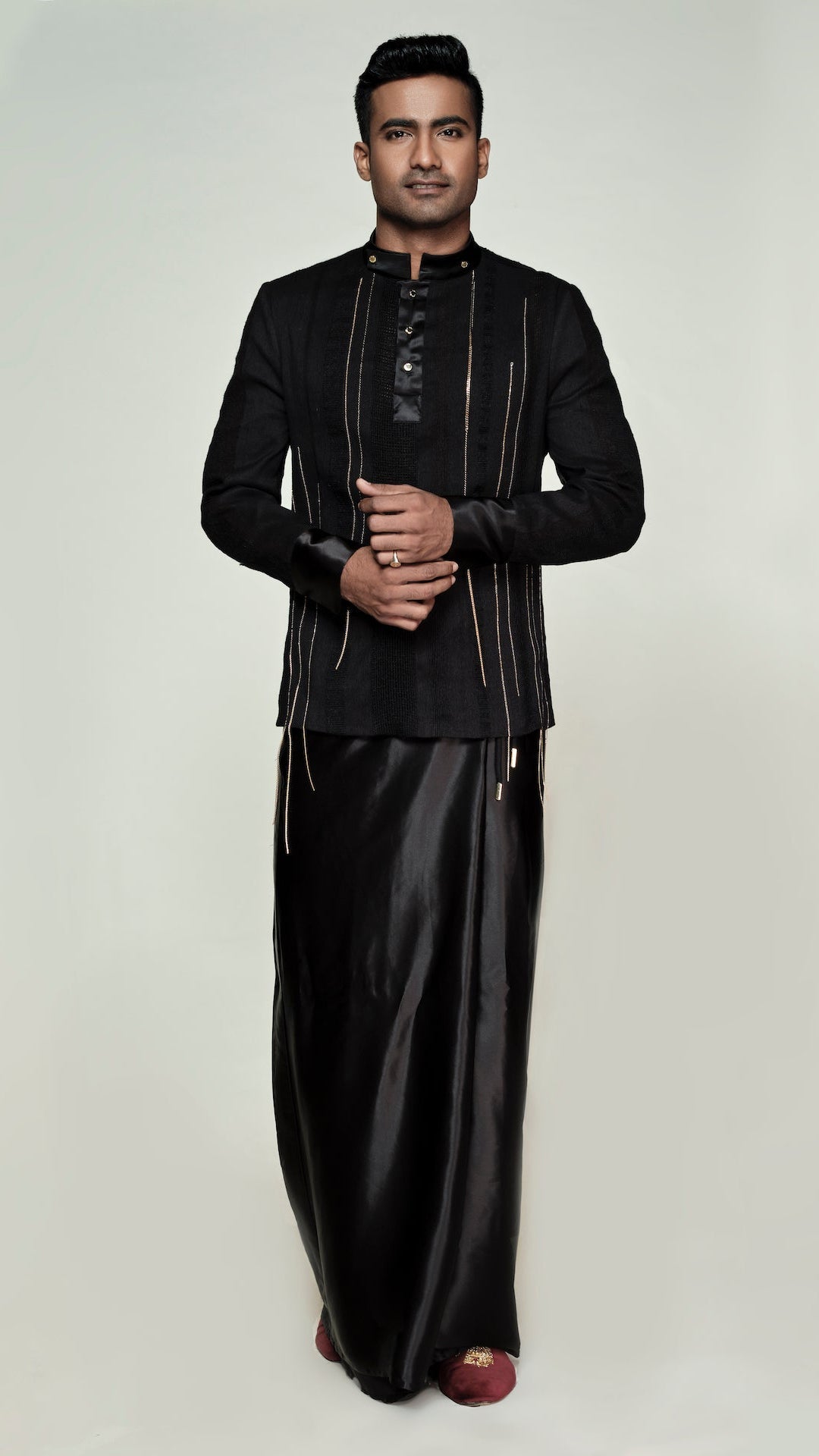 Silk Sarong in Black