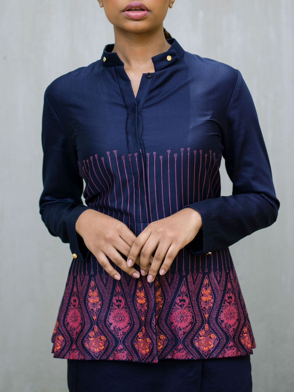 Rio - Printed Cotton Jacket with Wrap Sarong