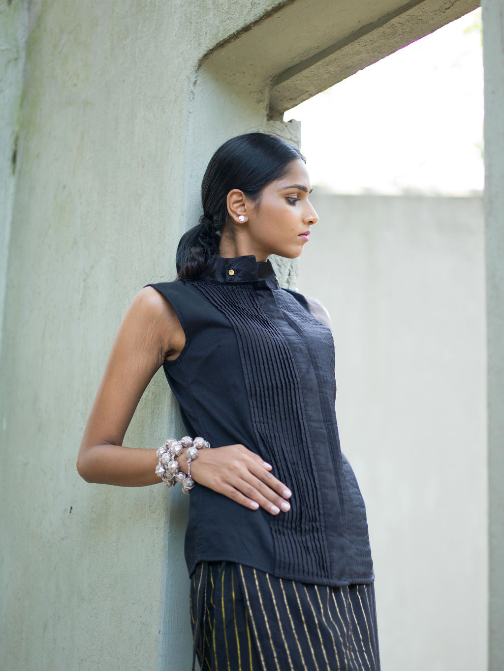 Royal Pinstripes Wrap Sarong