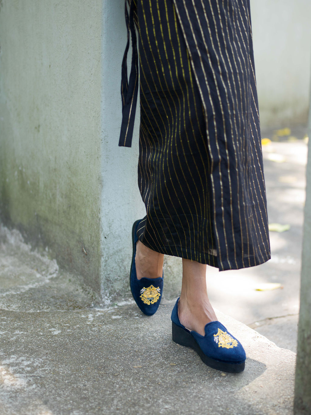 Royal Pinstripes Wrap Sarong