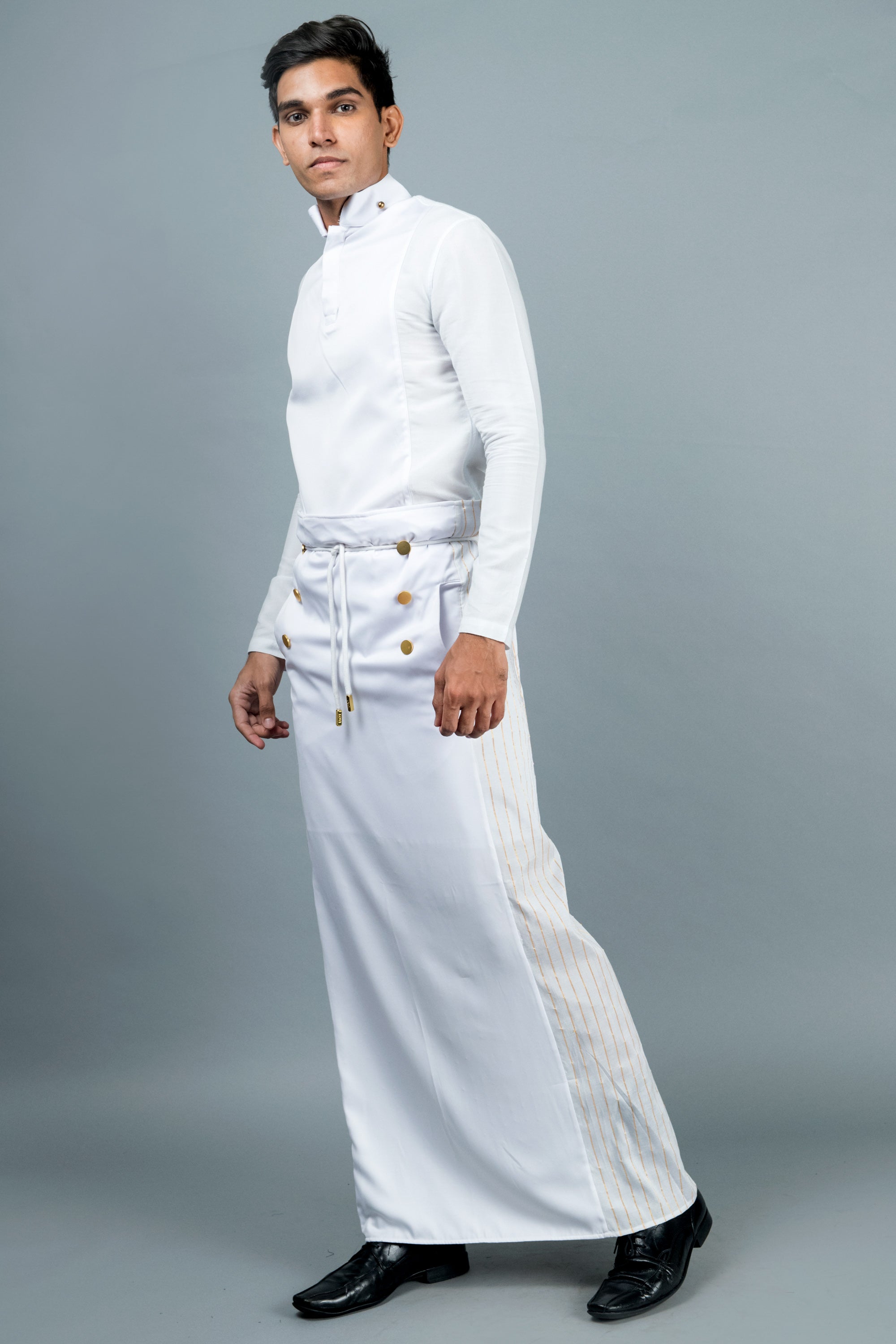 Admiral Sarong. Front Panel & Pinstripes