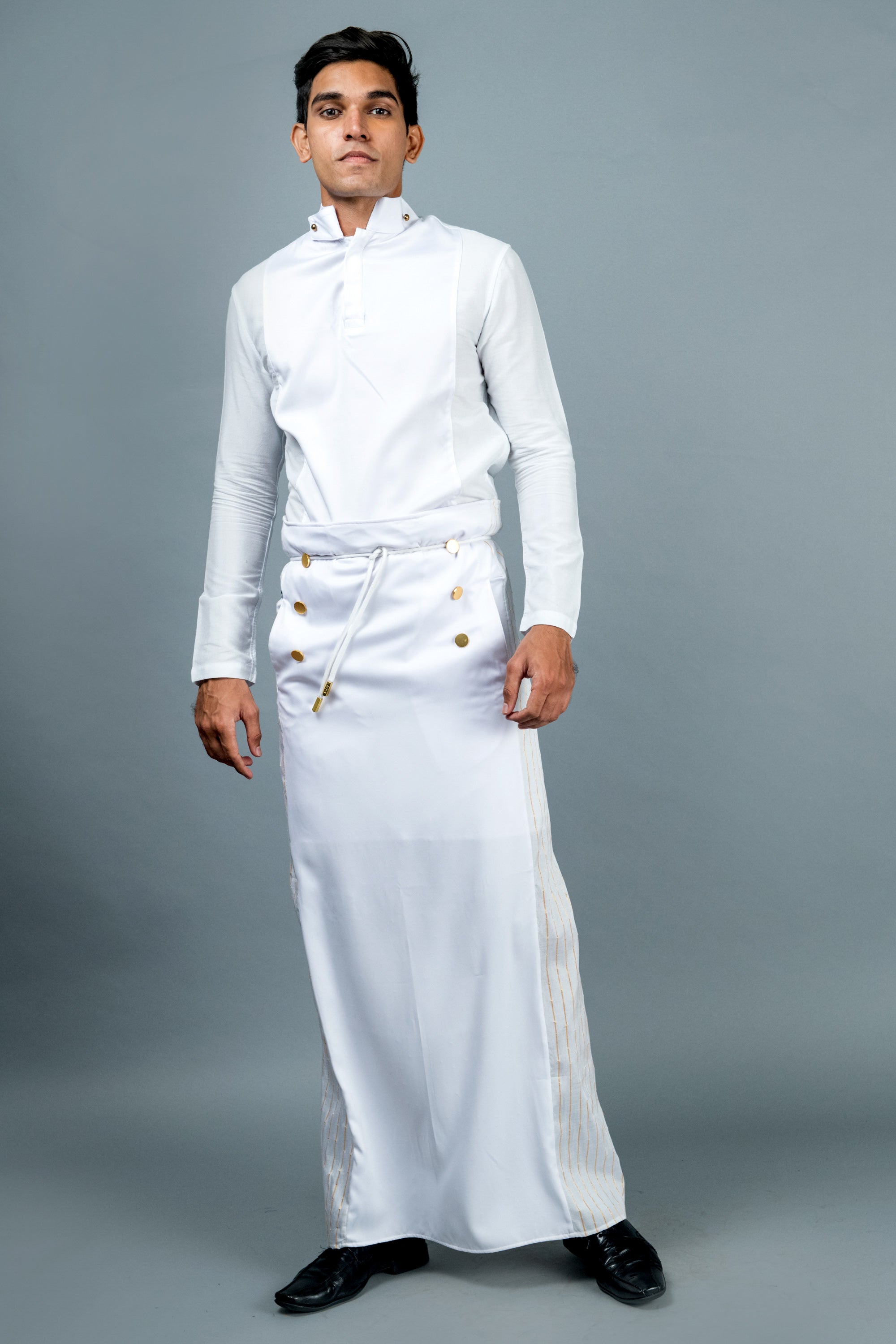 Admiral Sarong. Front Panel & Pinstripes