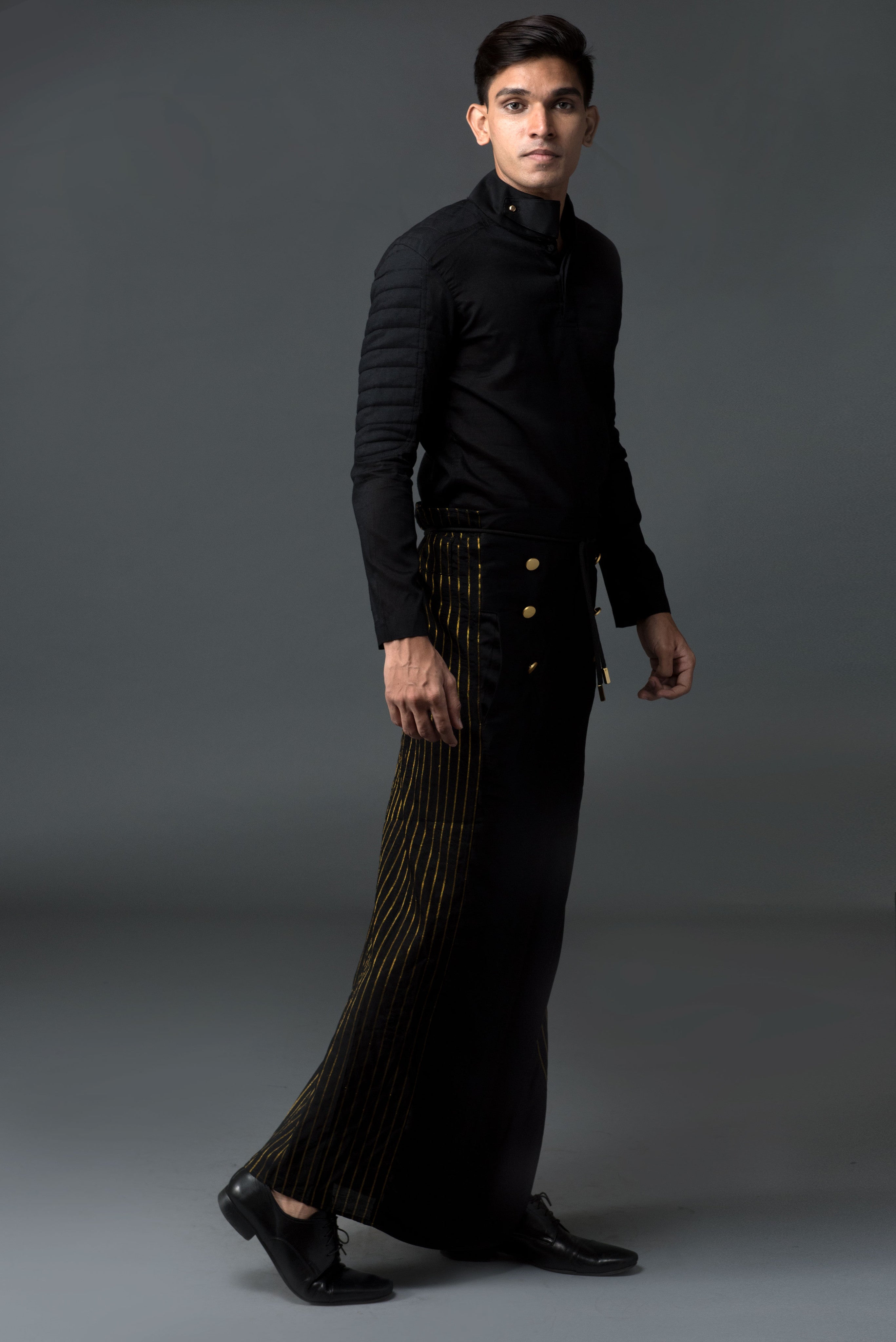 Admiral Sarong. Front Panel & Pinstripes