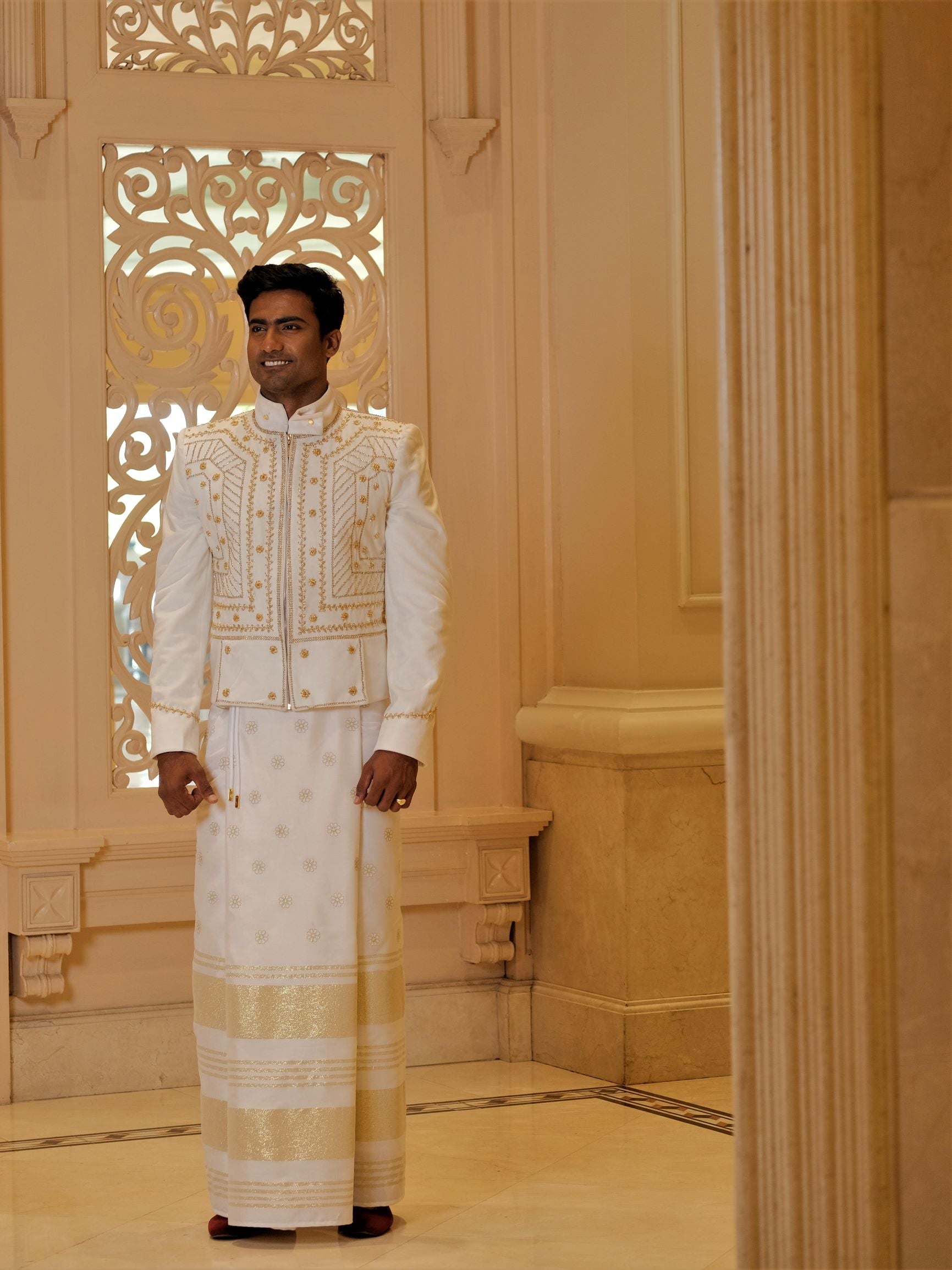 Modern Nilame Jacket and Sarong