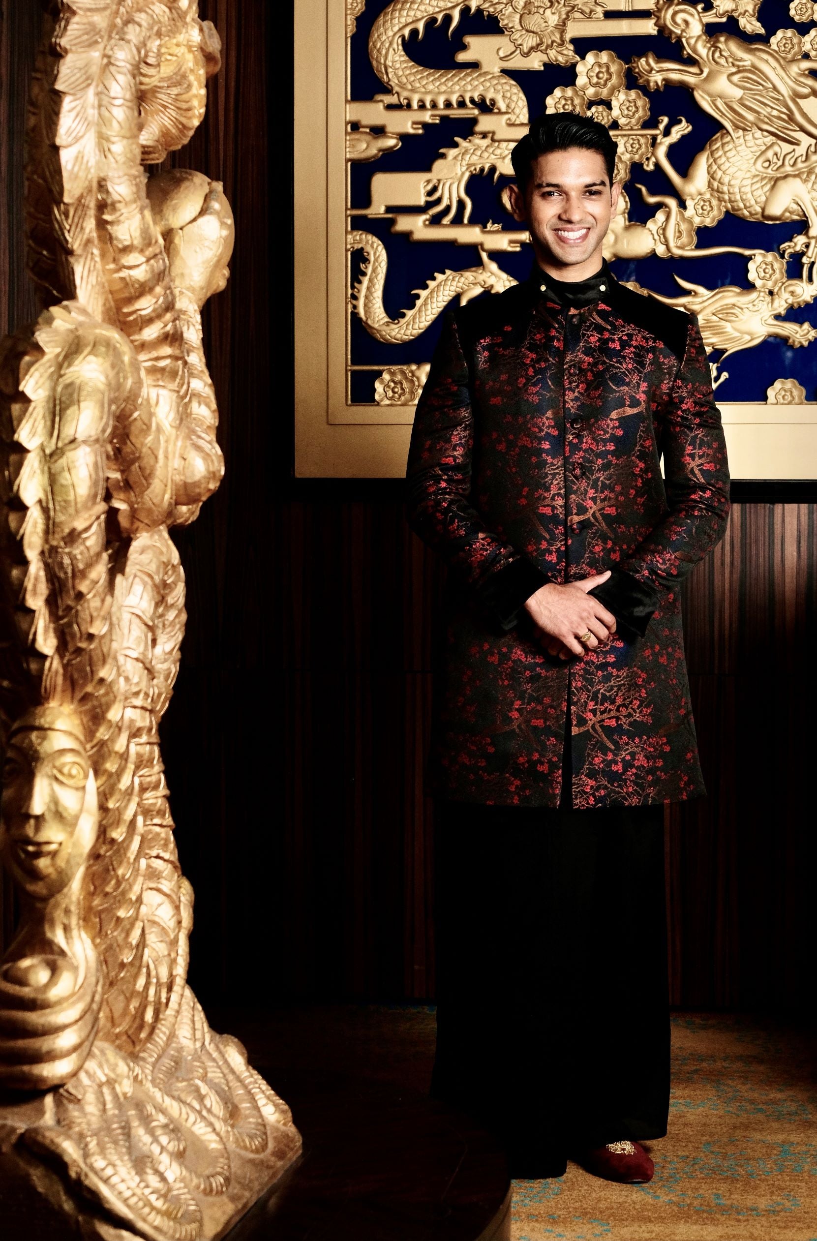 Floral Jacquard Jacket