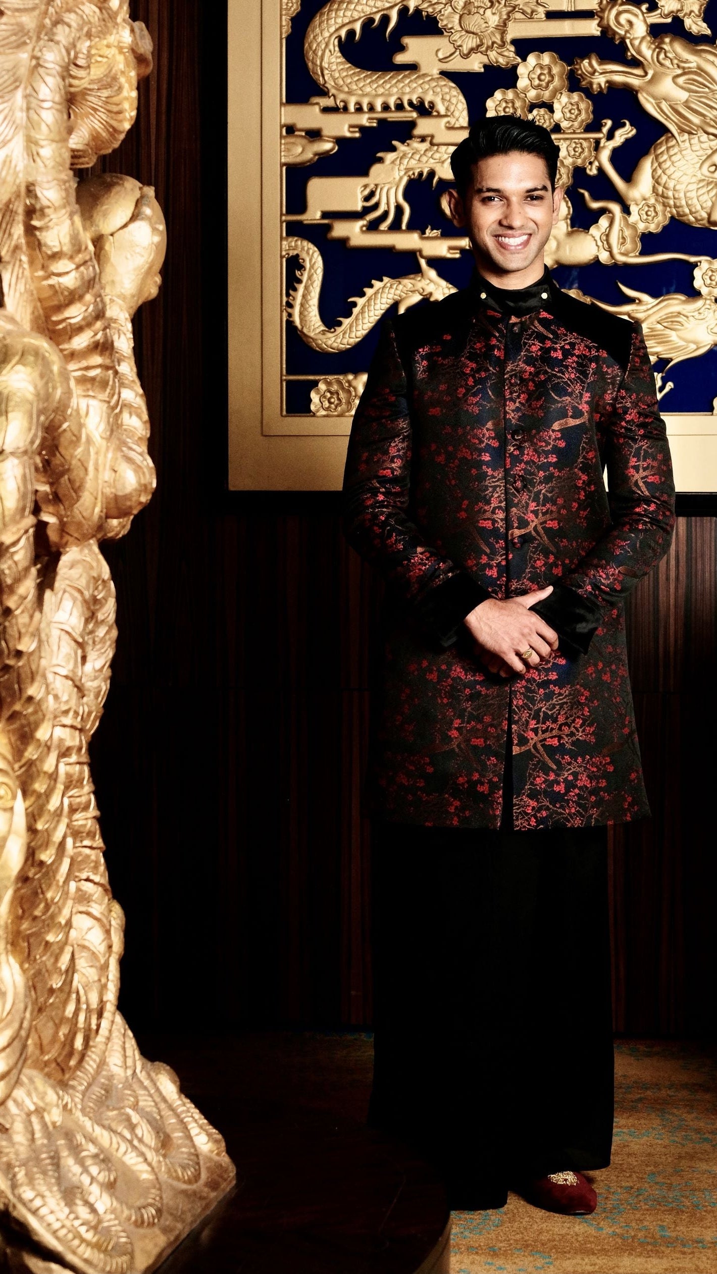 Floral Jacquard Jacket