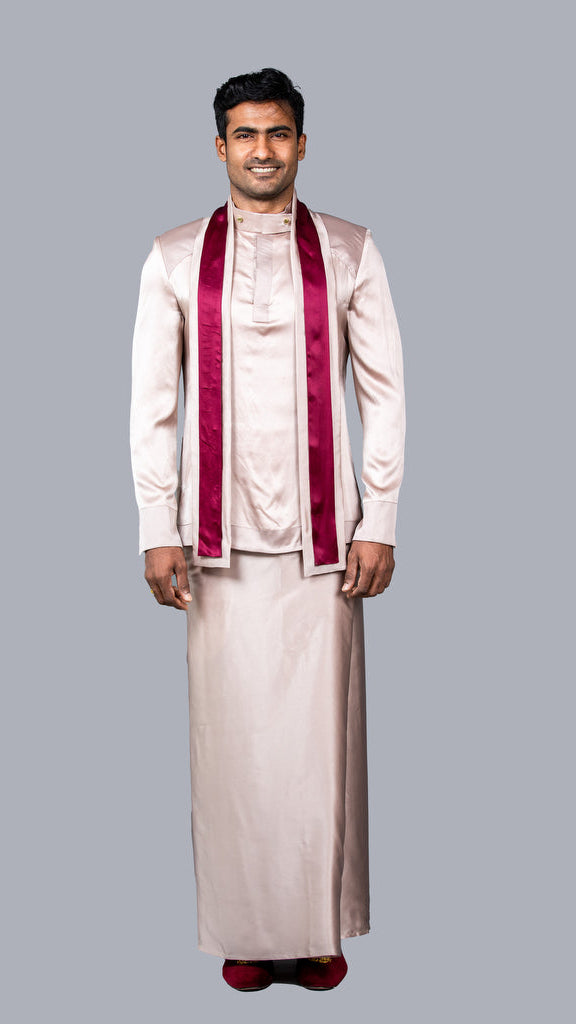 Two Tone Silk Sri Lankan National