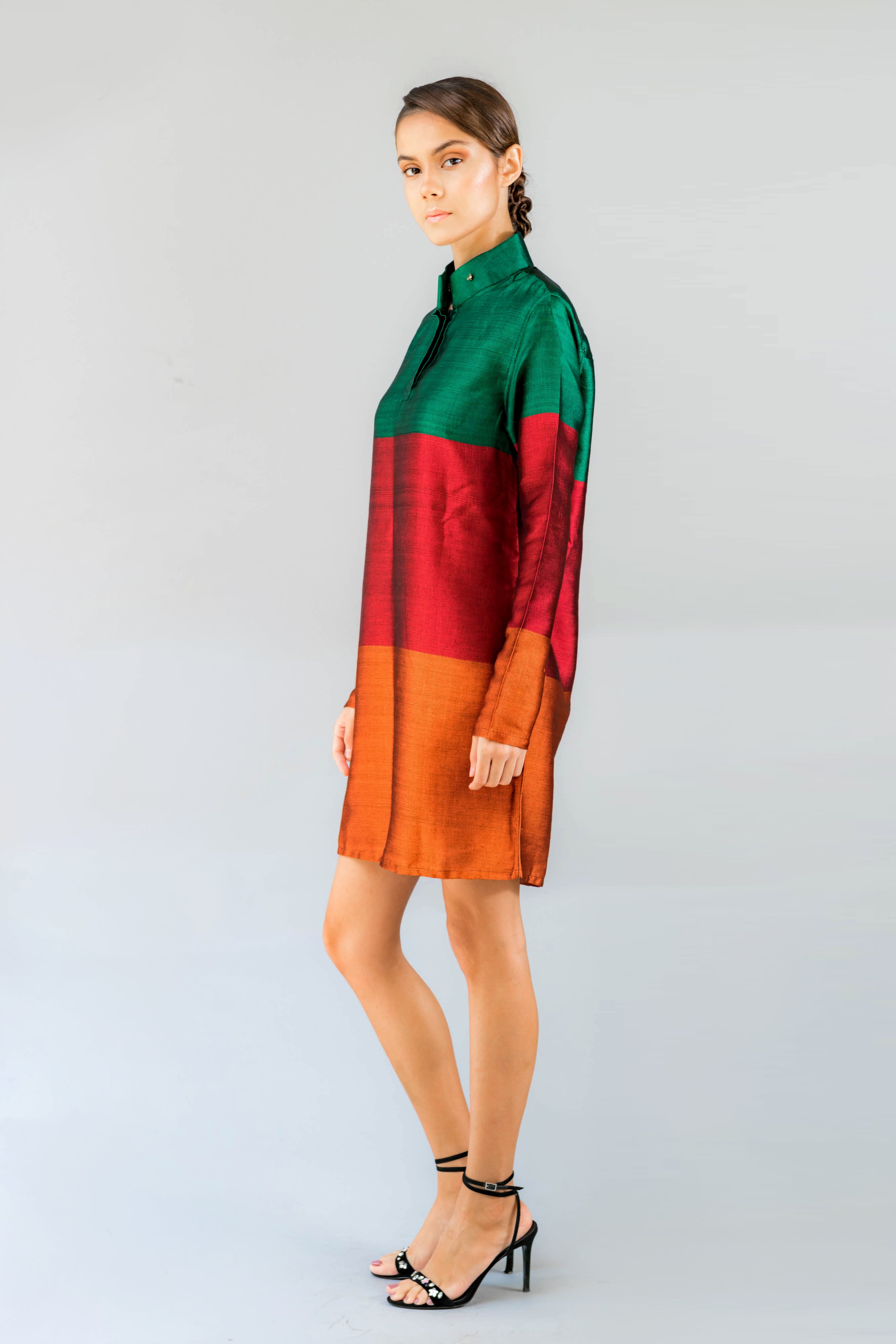 Tri Colour -Unity Shirt Dress
