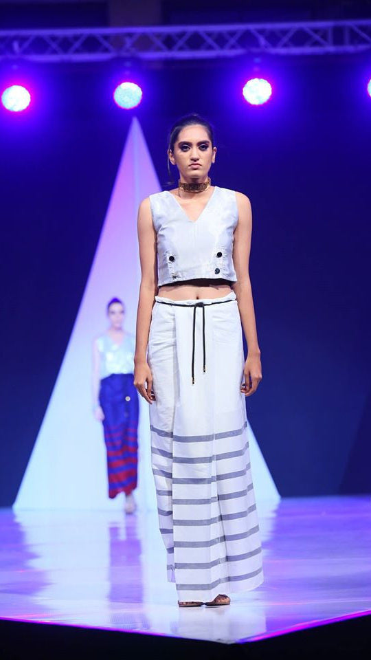 Classic White Nautical Sarong