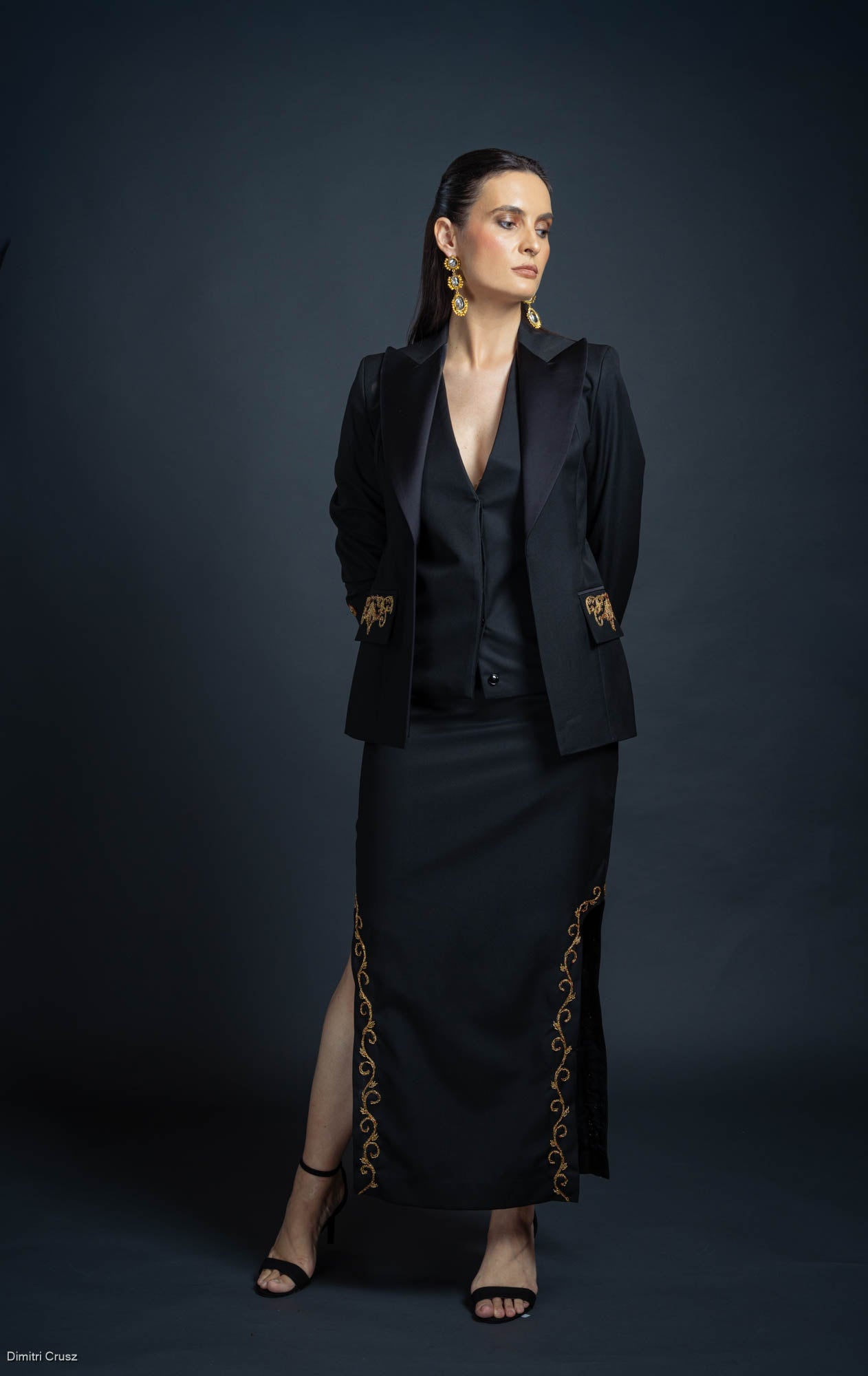 LOVI Tailored Blazer & Skirt Set