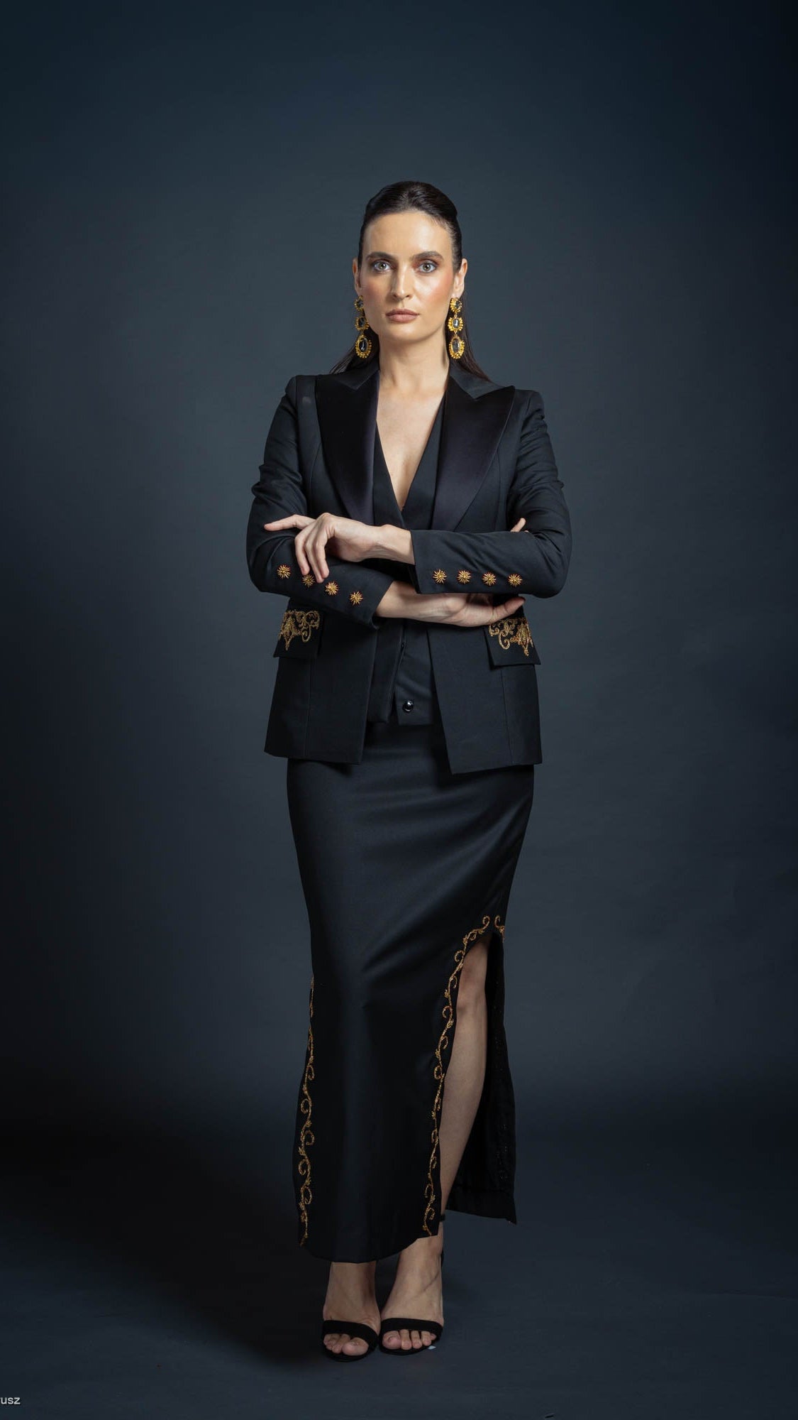 LOVI Tailored Blazer & Skirt Set