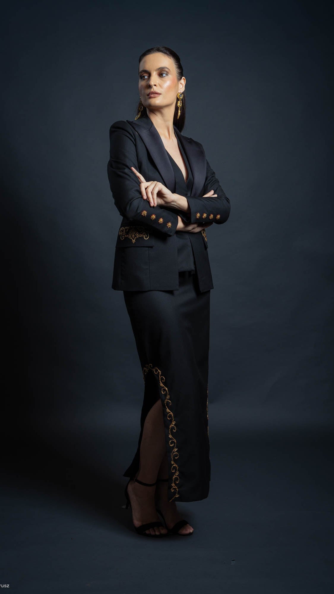 LOVI Tailored Blazer & Skirt Set