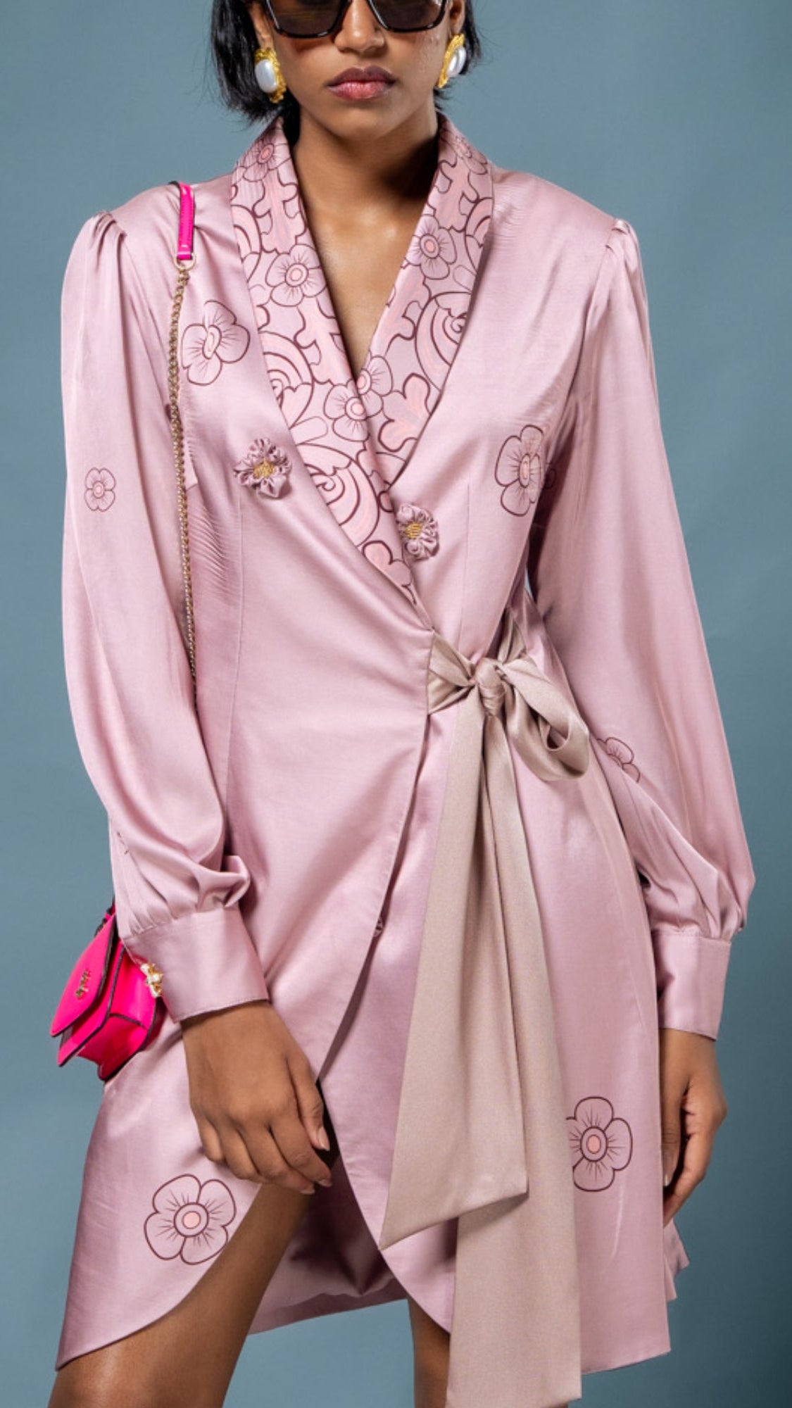 LOVI Tie up Modern Blazer Dress