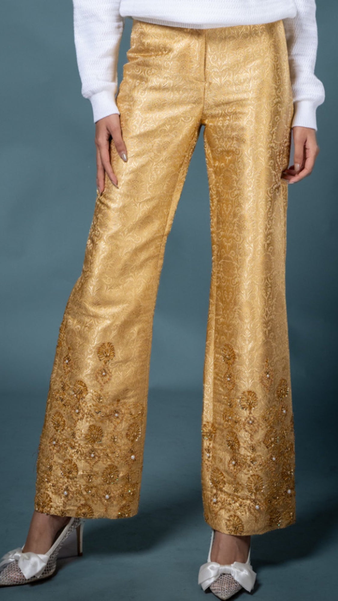 LOVI Unity Sweater & Hand Embroidered Boot Cut Pants