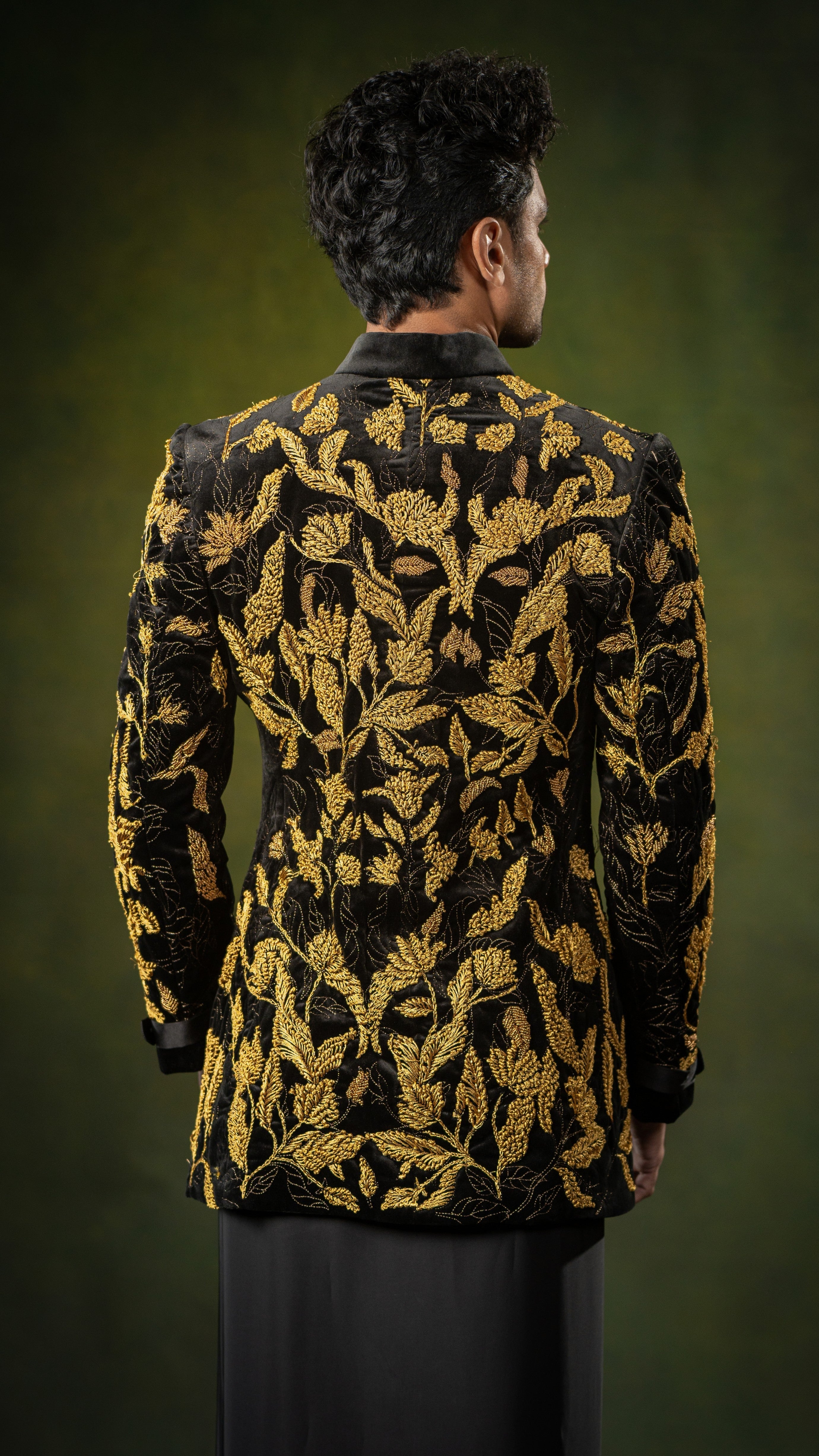 LOVI Black & Gold Long Nilame Jacket