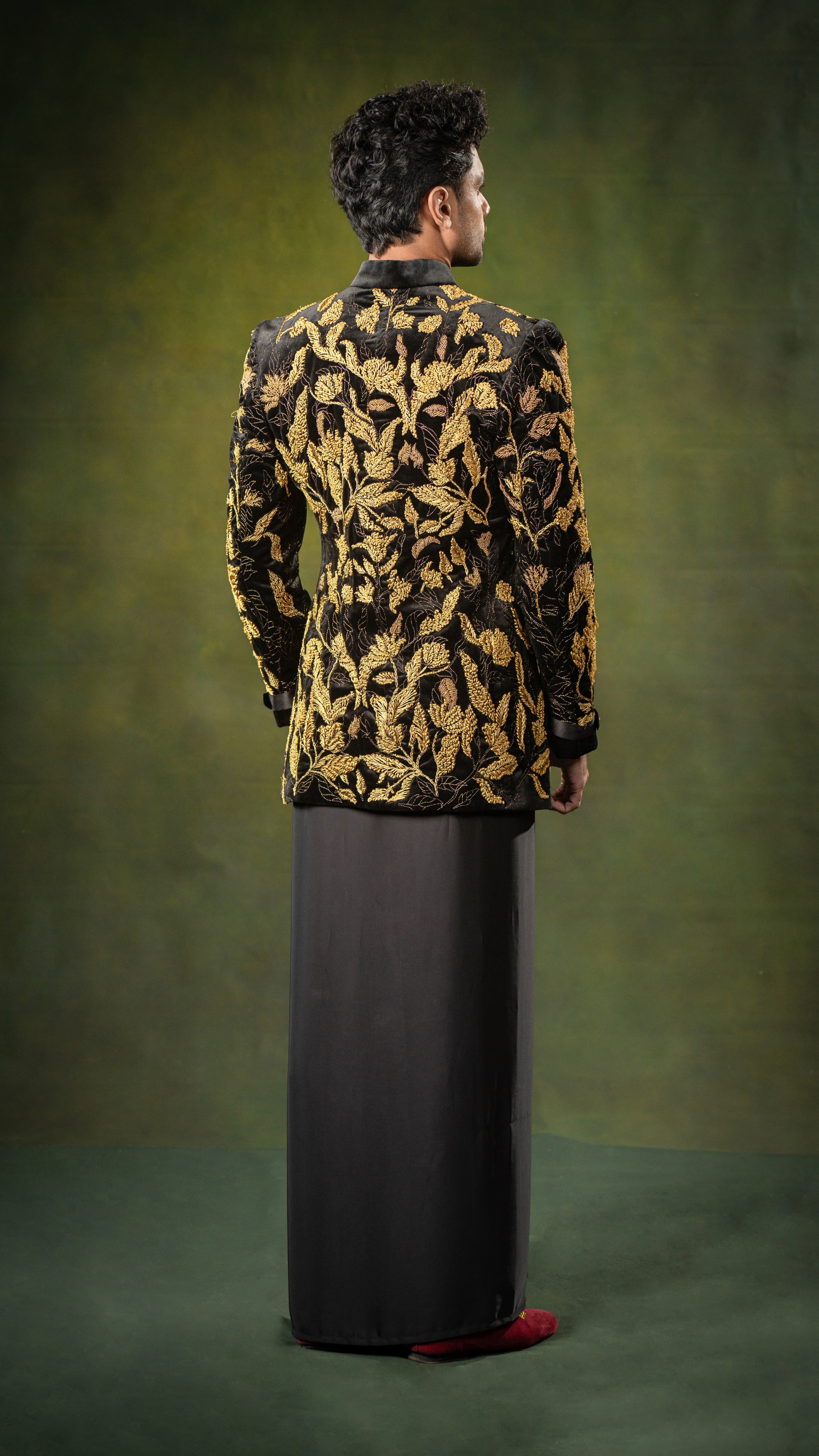 LOVI Black & Gold Long Nilame Jacket