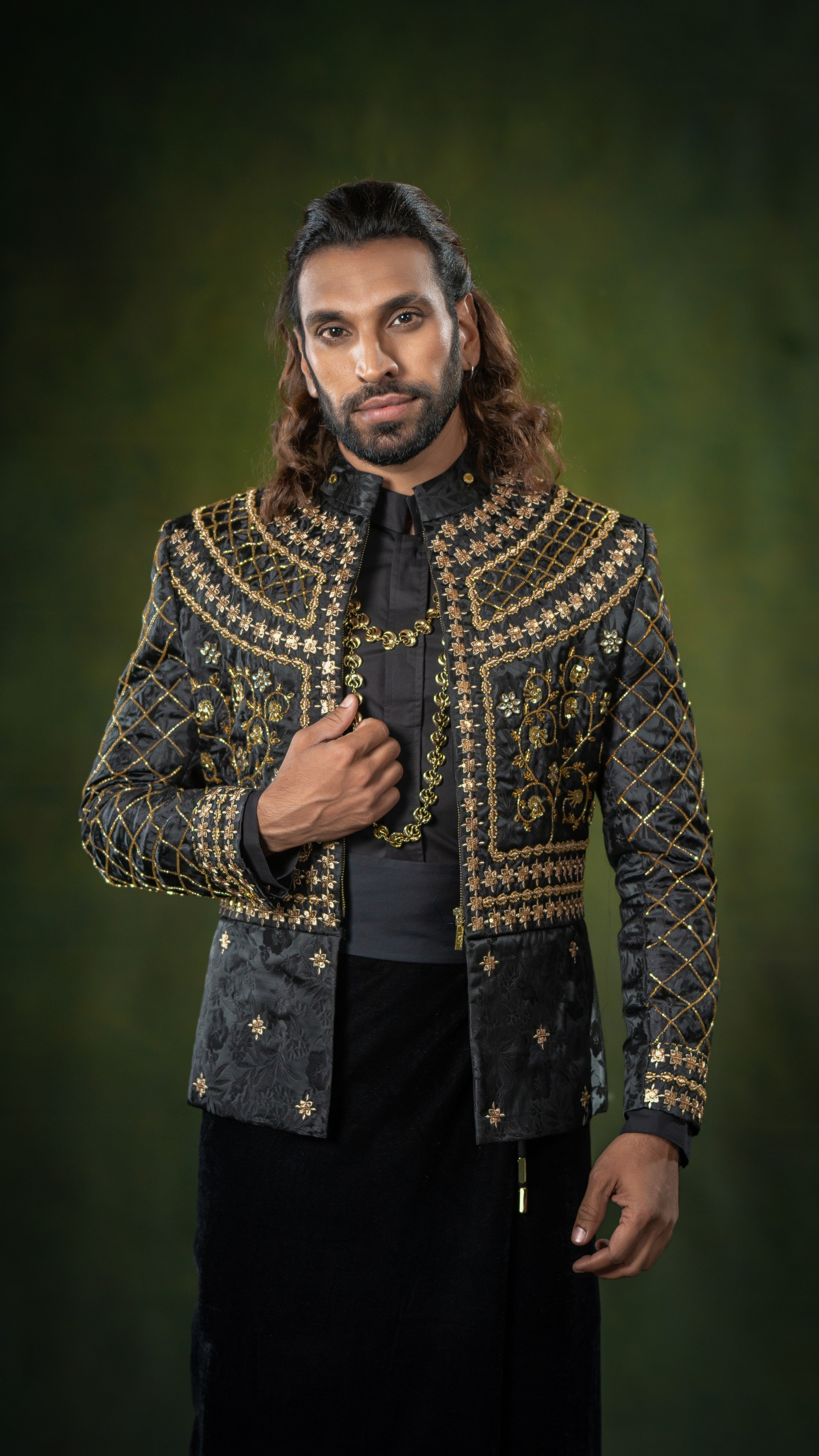 LOVI Embroidered Short Nilame Jacket