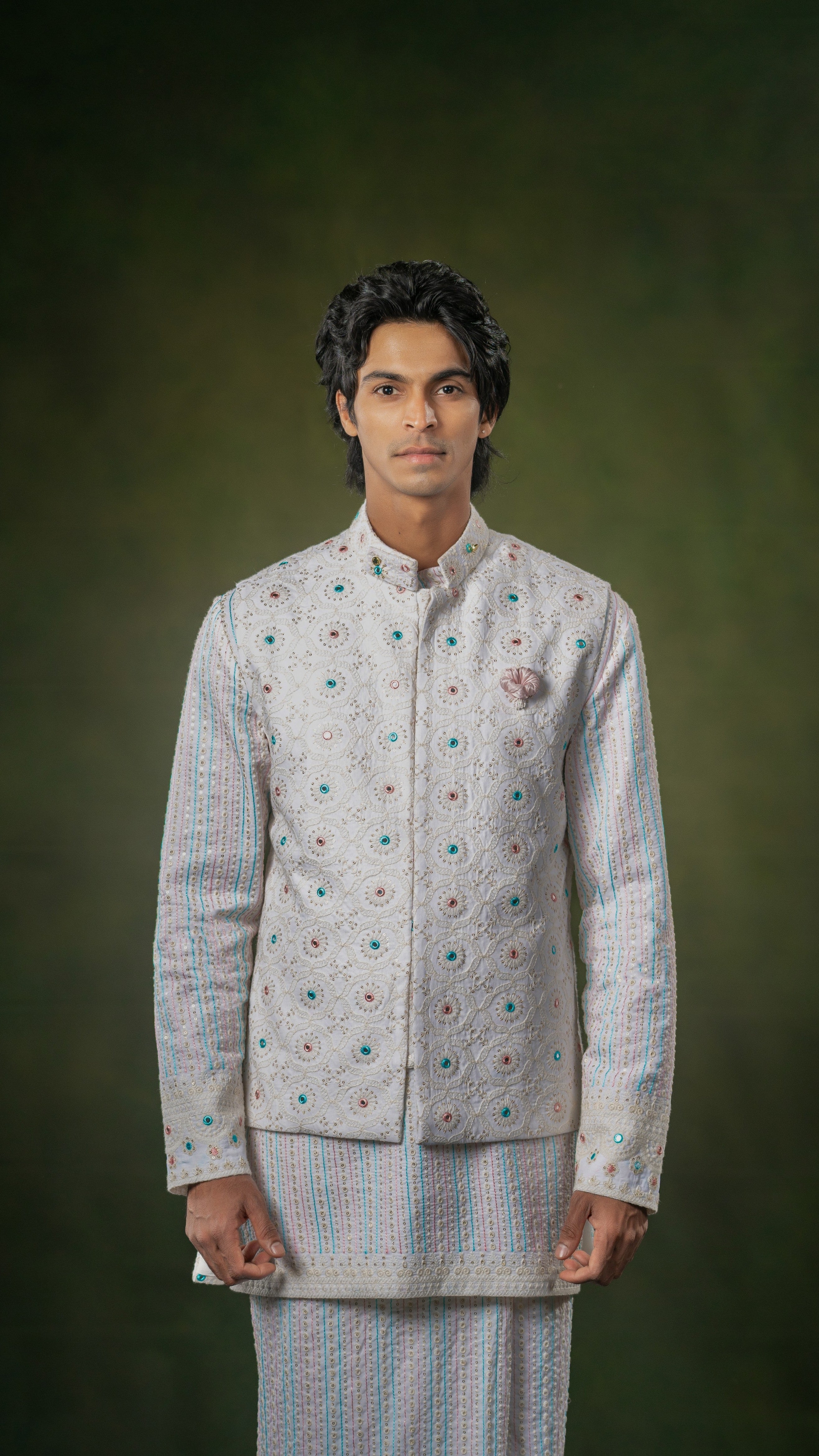 LOVI White Floral Long National