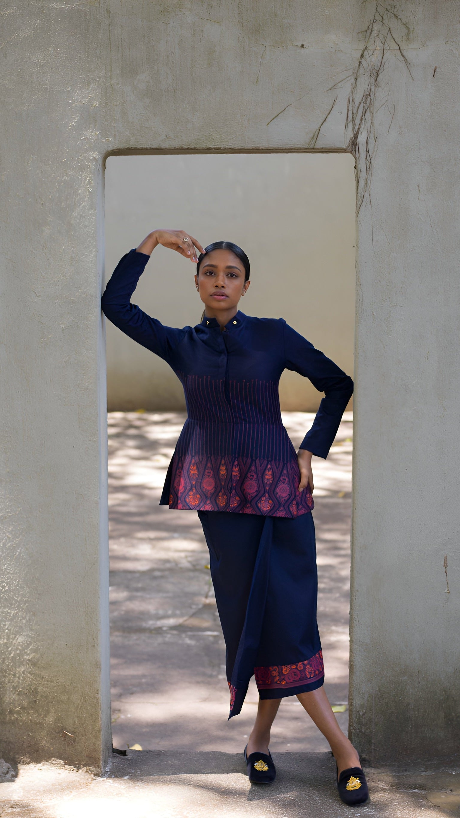 Rio - Printed Cotton Jacket with Wrap Sarong