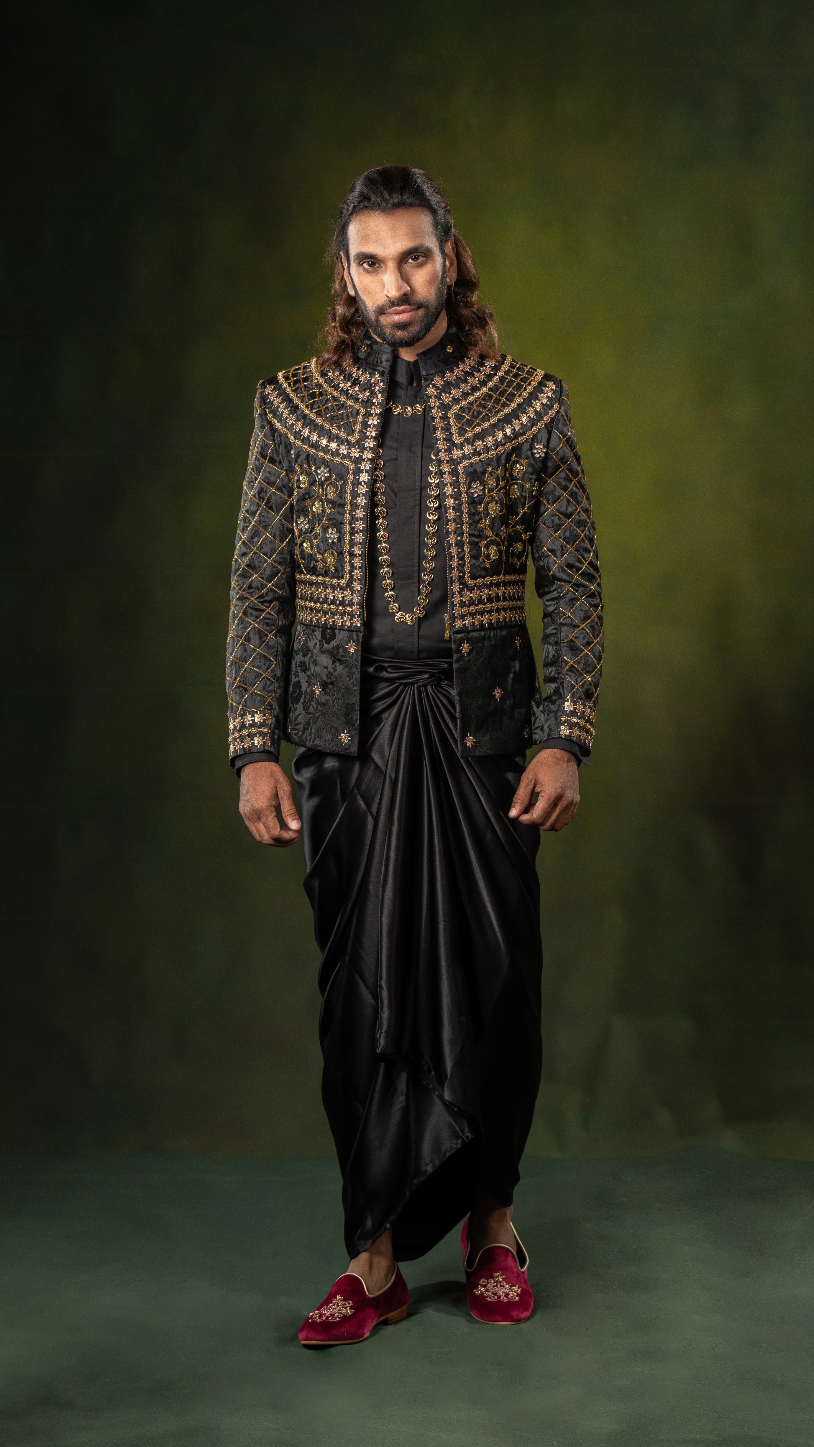 LOVI Embroidered Short Nilame Jacket