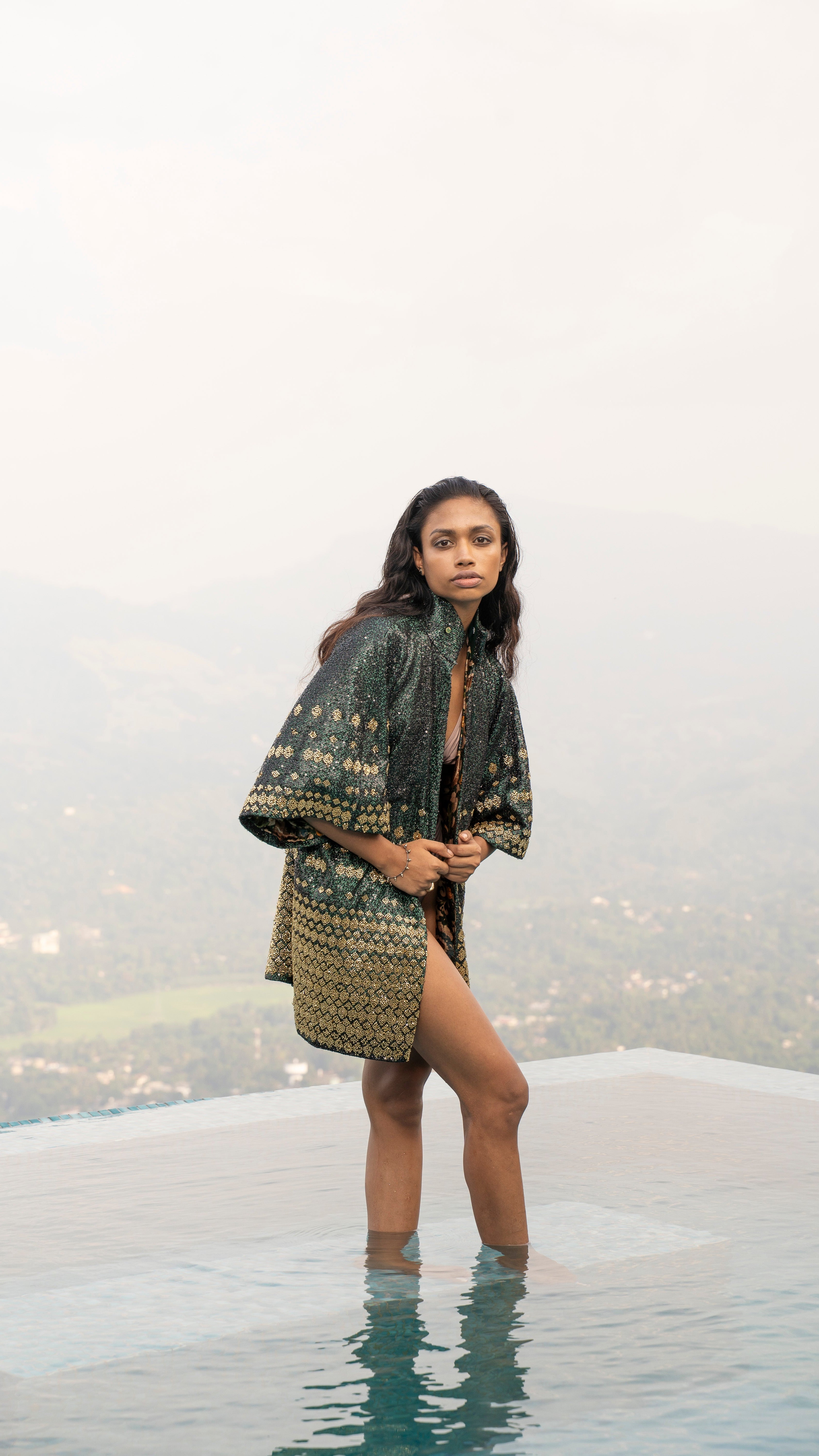 LOVI Gold Beaded Kimono