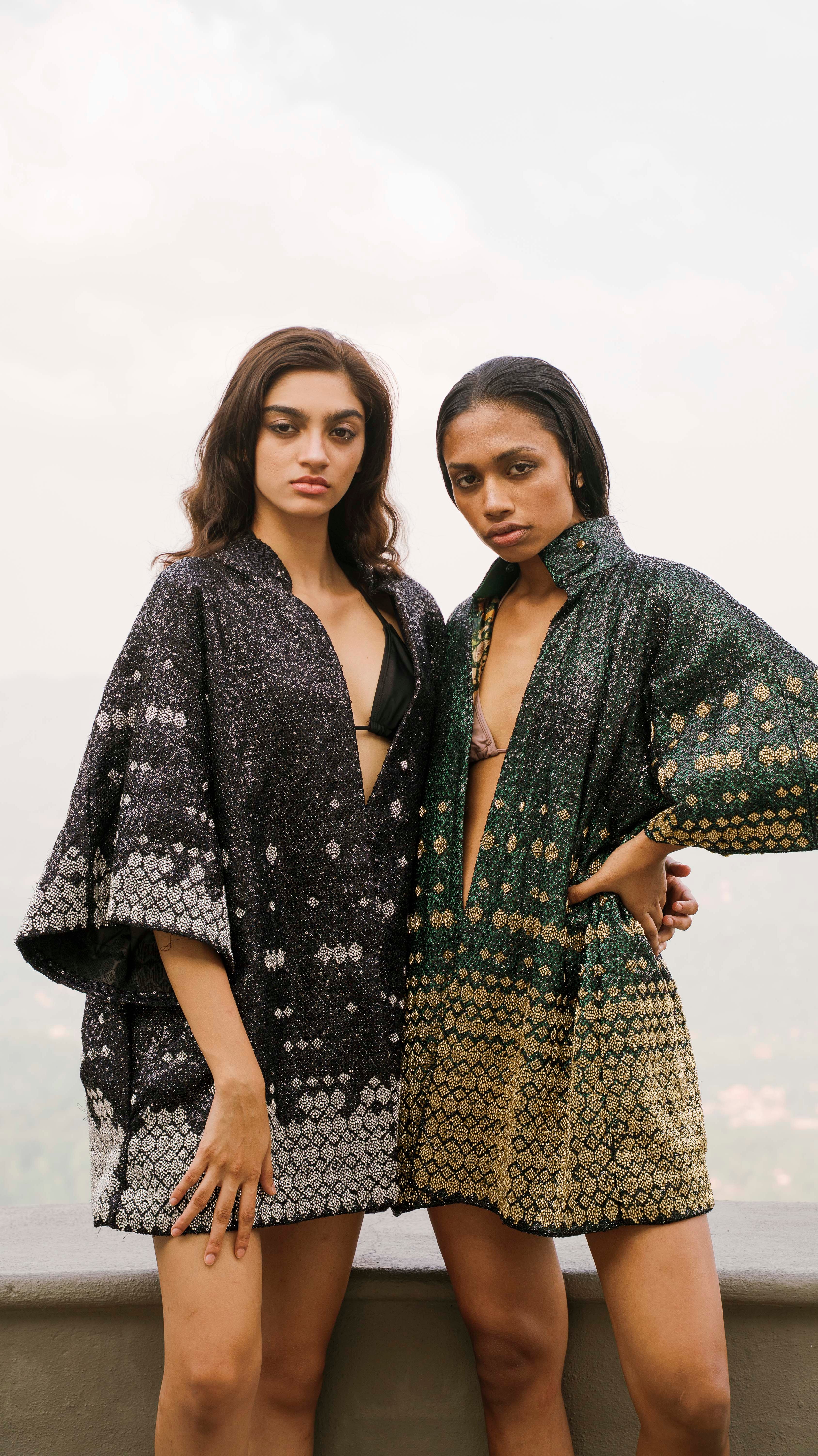 LOVI Silver Beaded Kimono