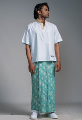 LOVI Rugby Shirt and Floral Cargo Sarong
