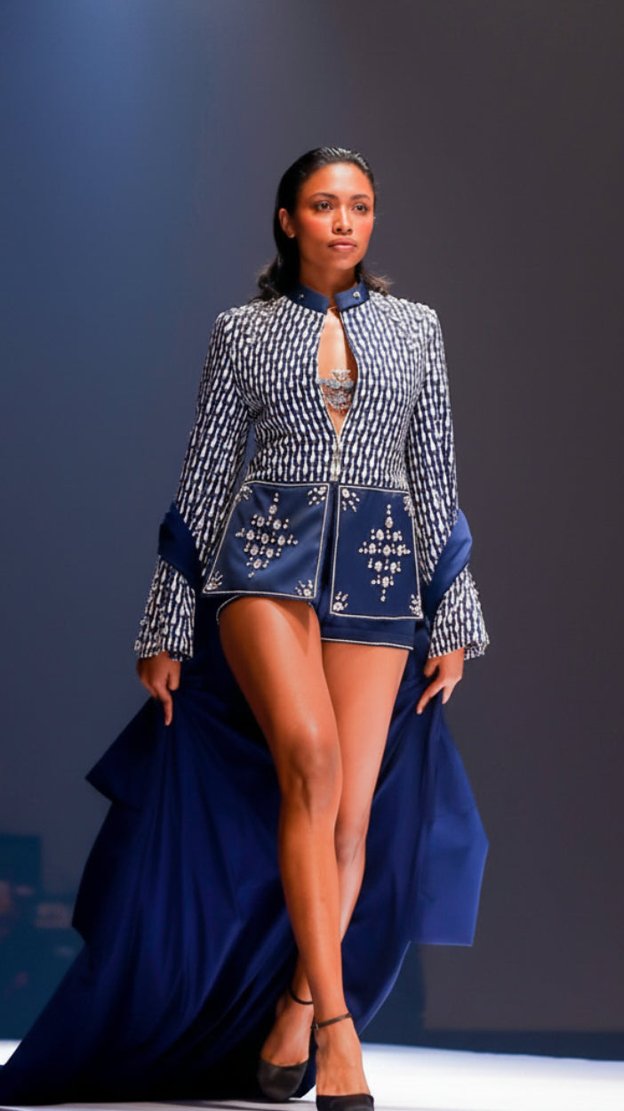 LOVI Stone Embellished Manike Jacket & Shorts