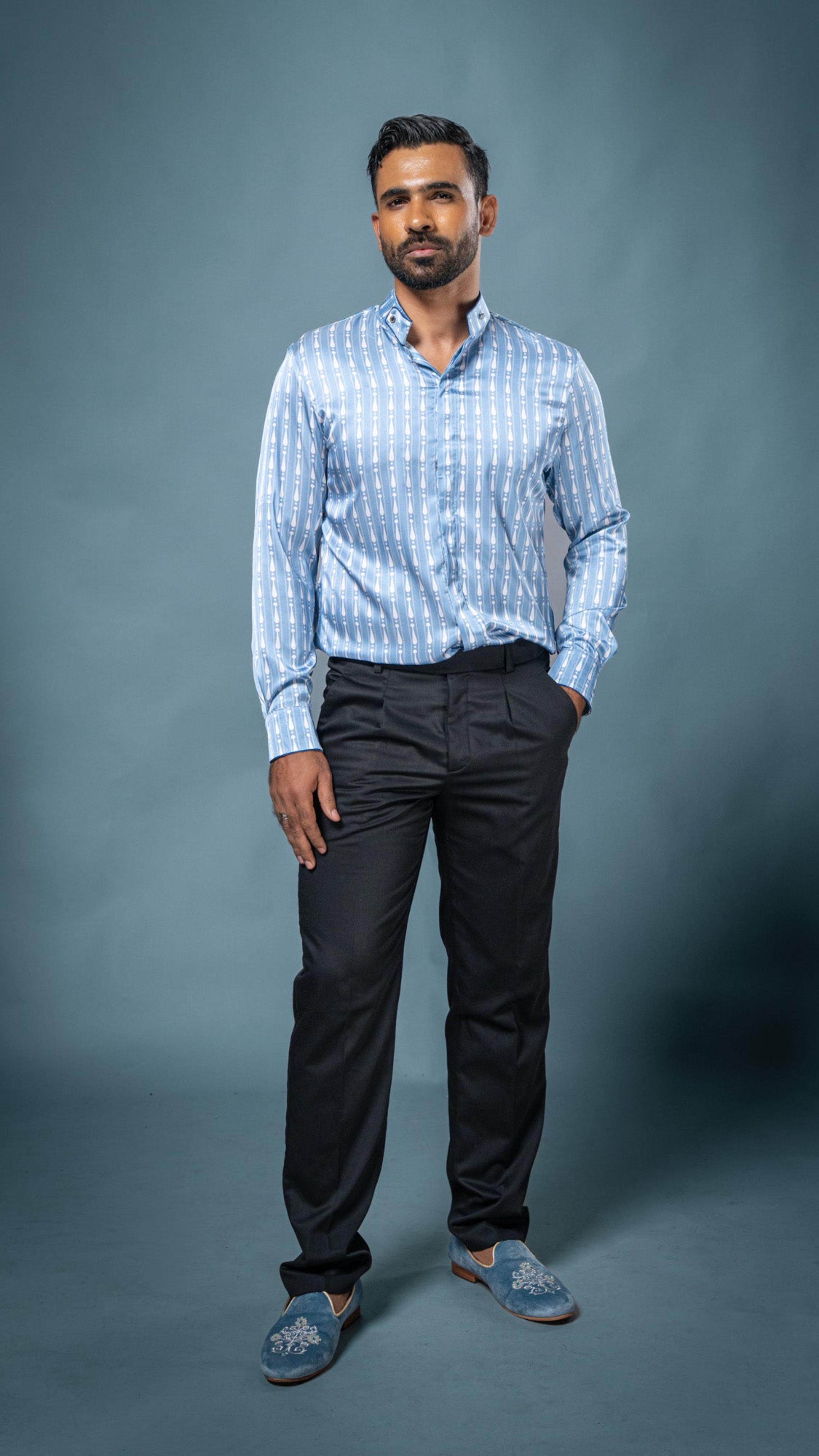 LOVI Celestial Garden Printed Shirt & Tuxedo Pant