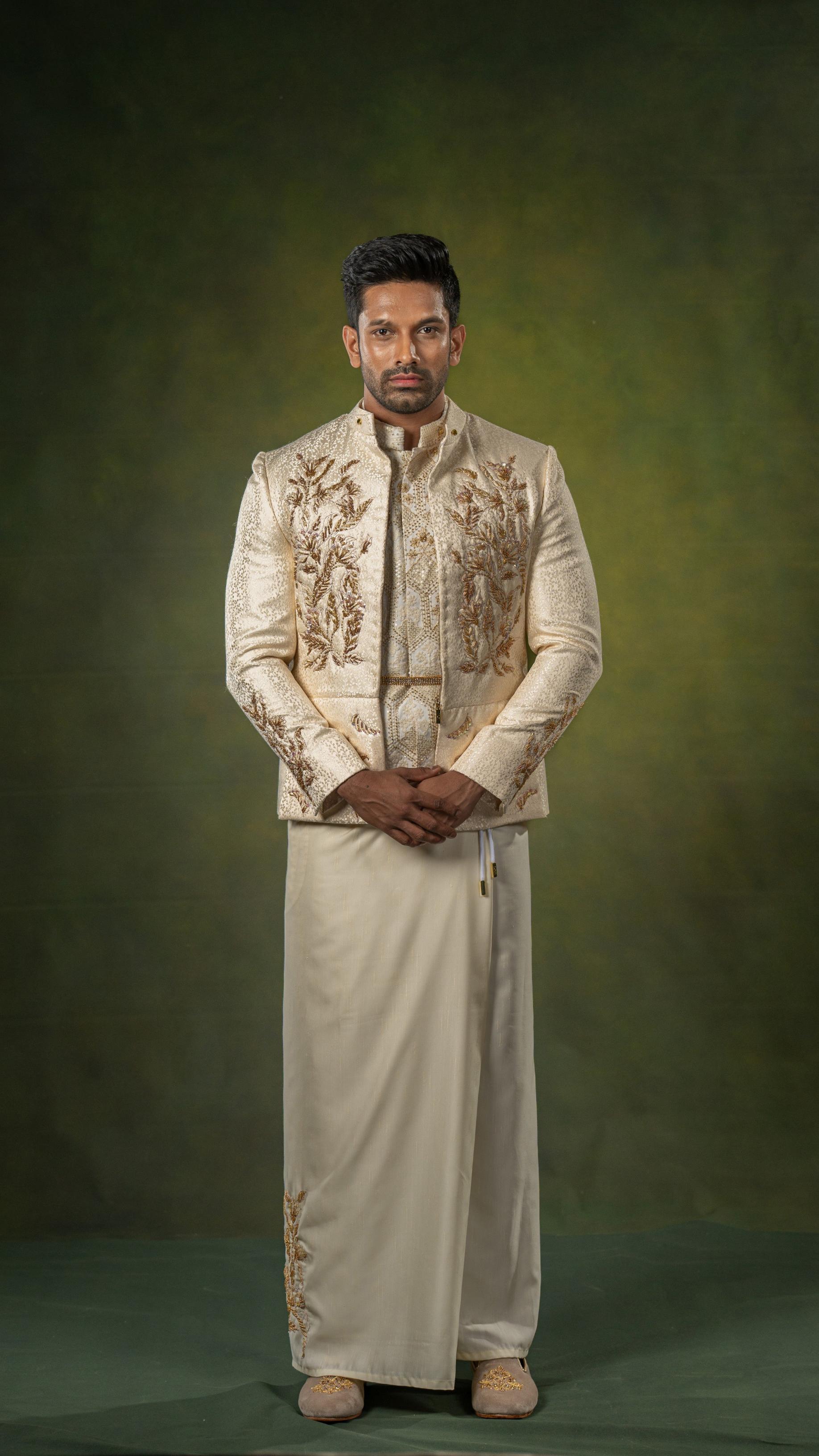 LOVI Embroidered Modern Nilame Jacket