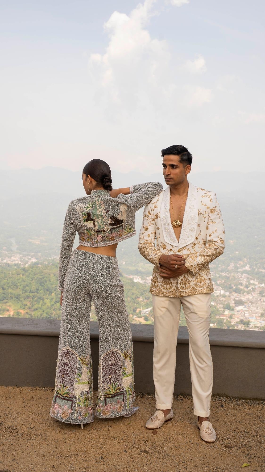 LOVI Fully Embroidered Manike Jacket & Matching Pants