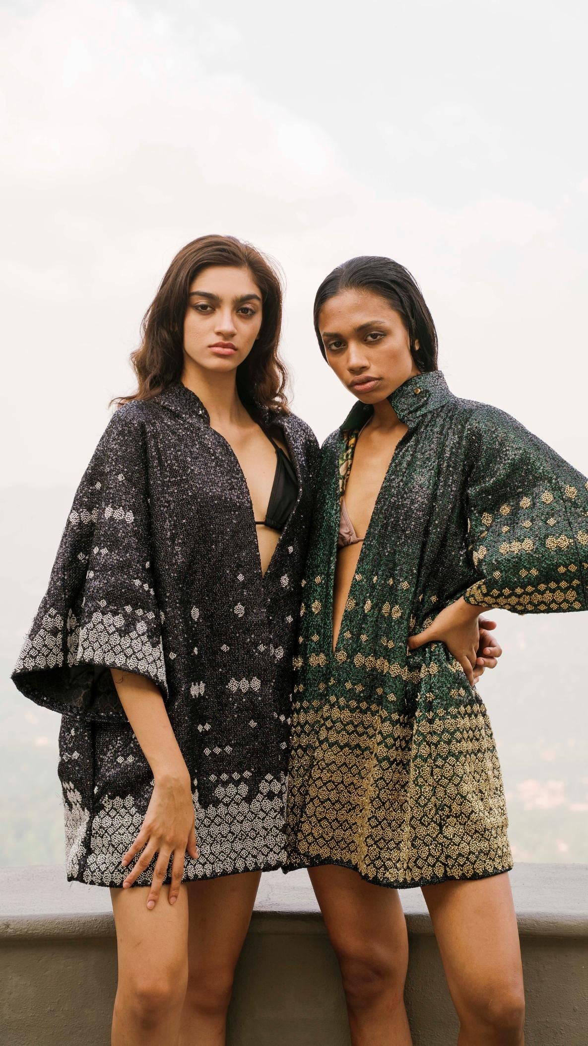 LOVI Silver Beaded Kimono