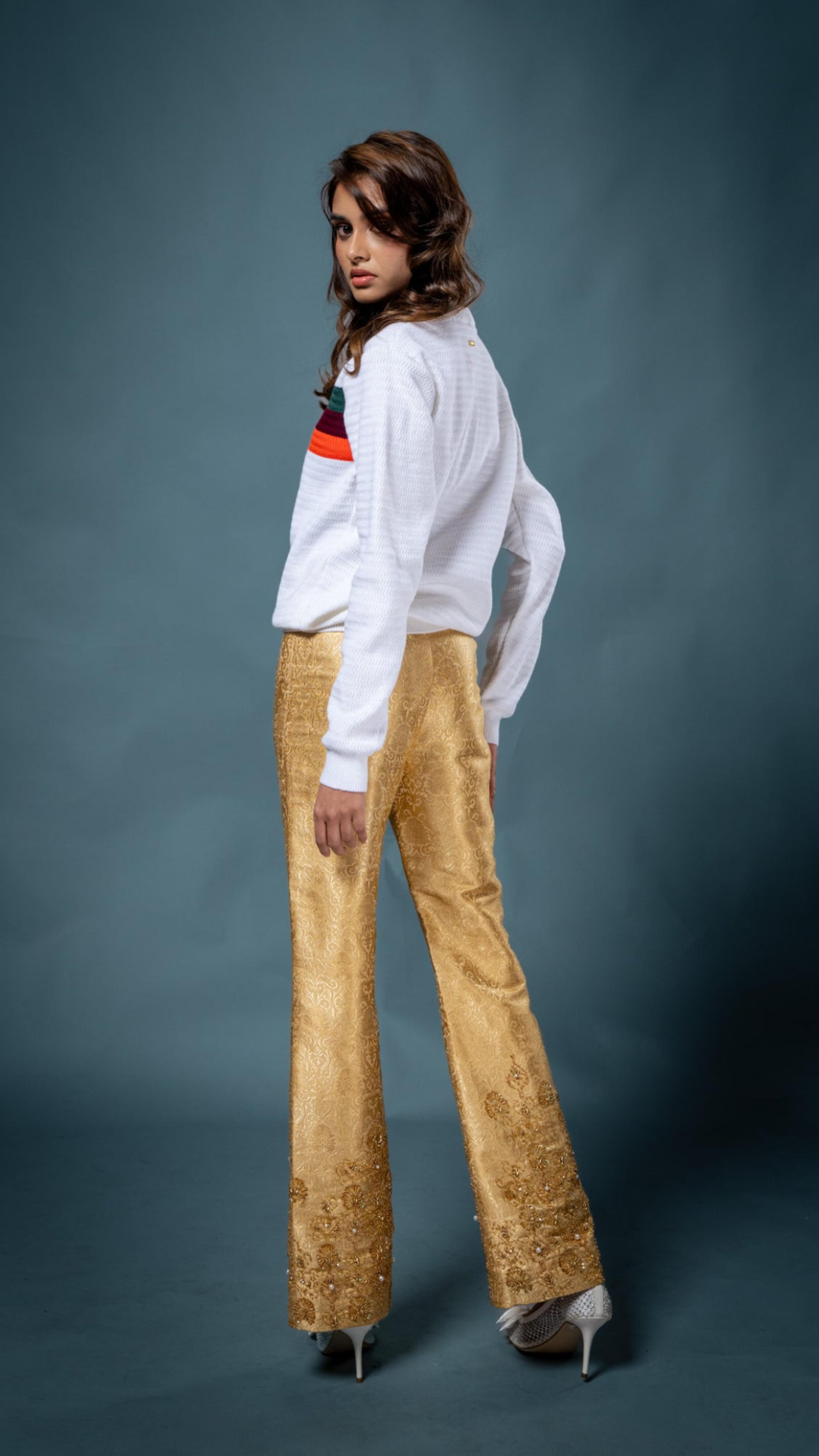 LOVI Unity Sweater & Hand Embroidered Boot Cut Pants
