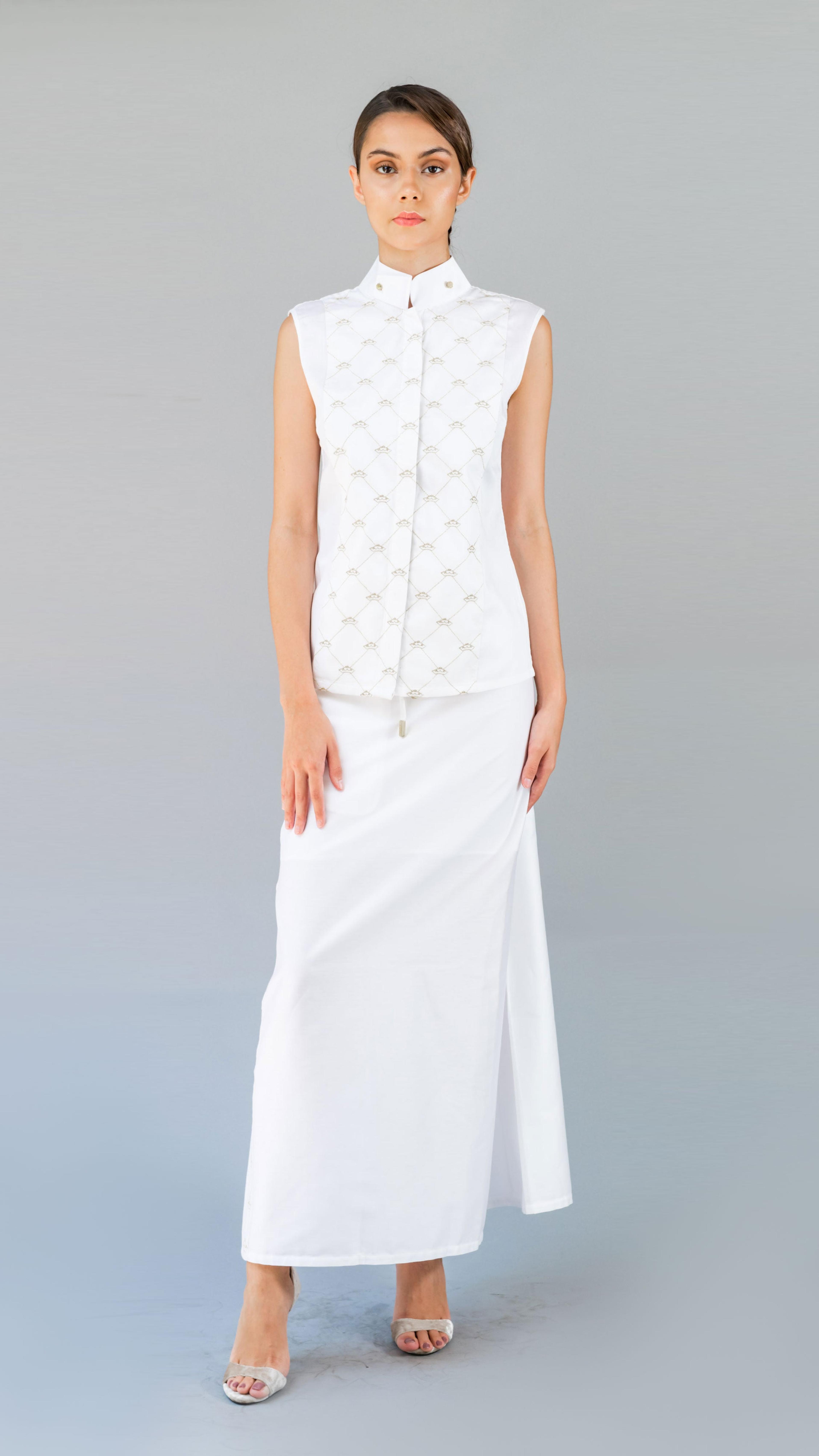 Crown Embroidery Top