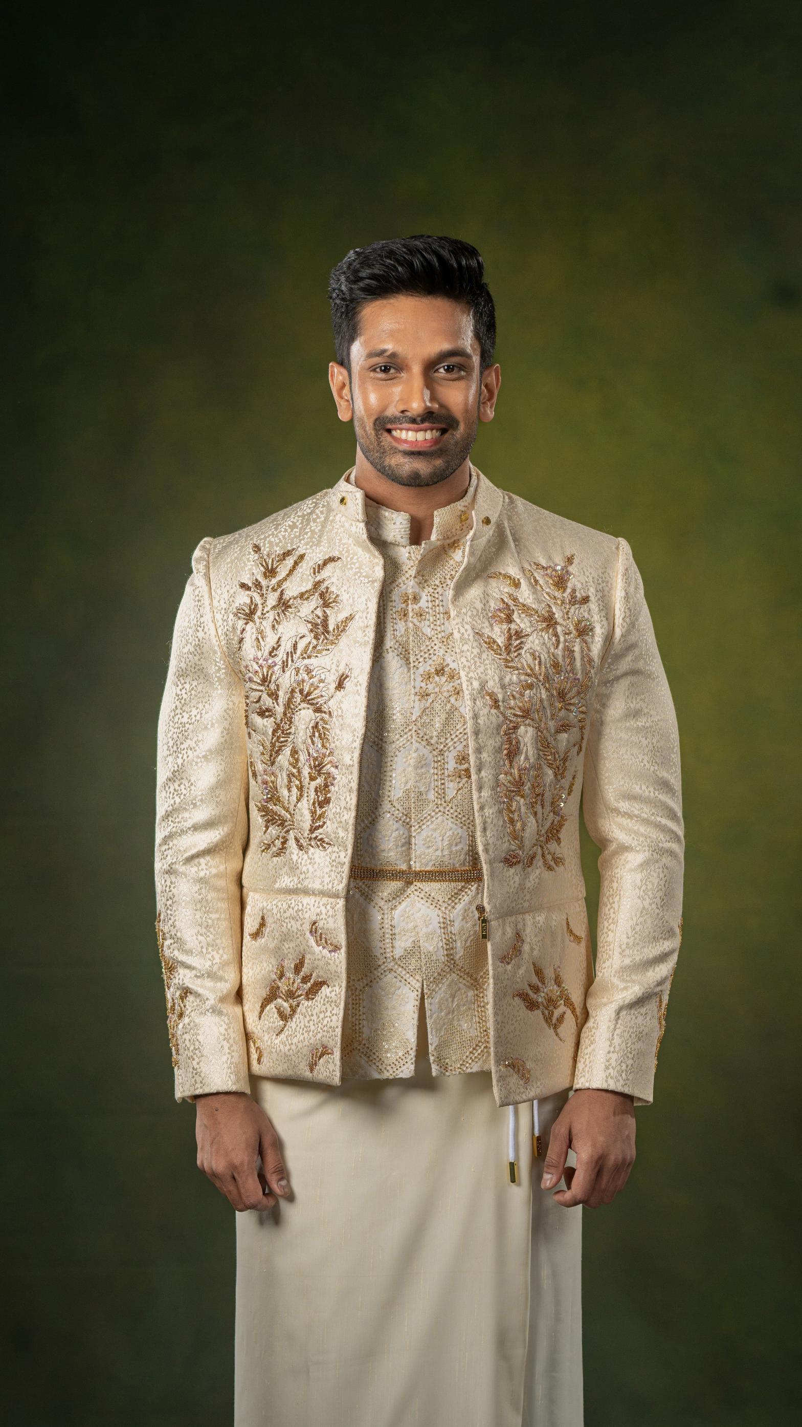 LOVI Embroidered Modern Nilame Jacket