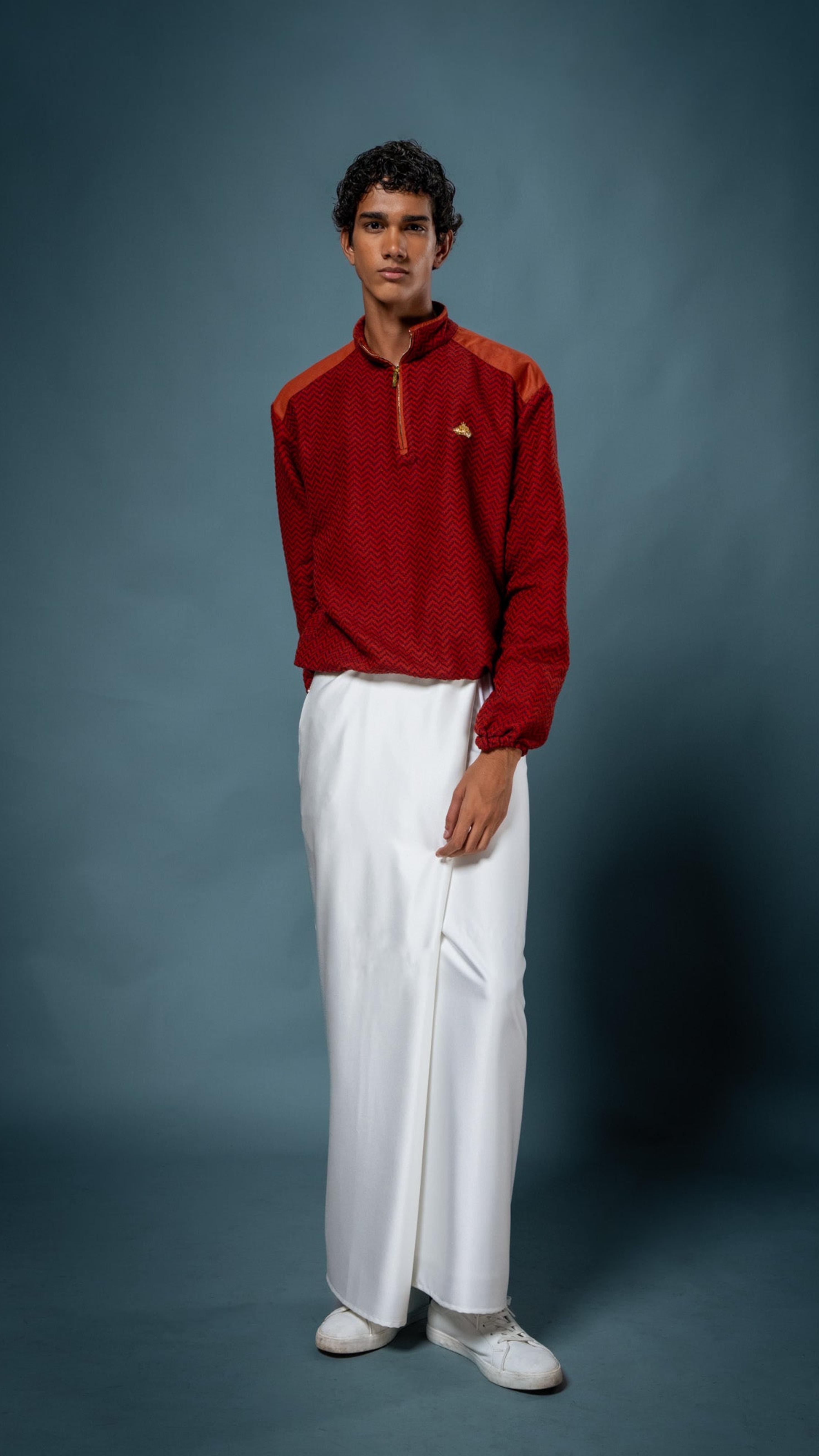 LOVI Handloom Crown Sweater & Silk Sarong