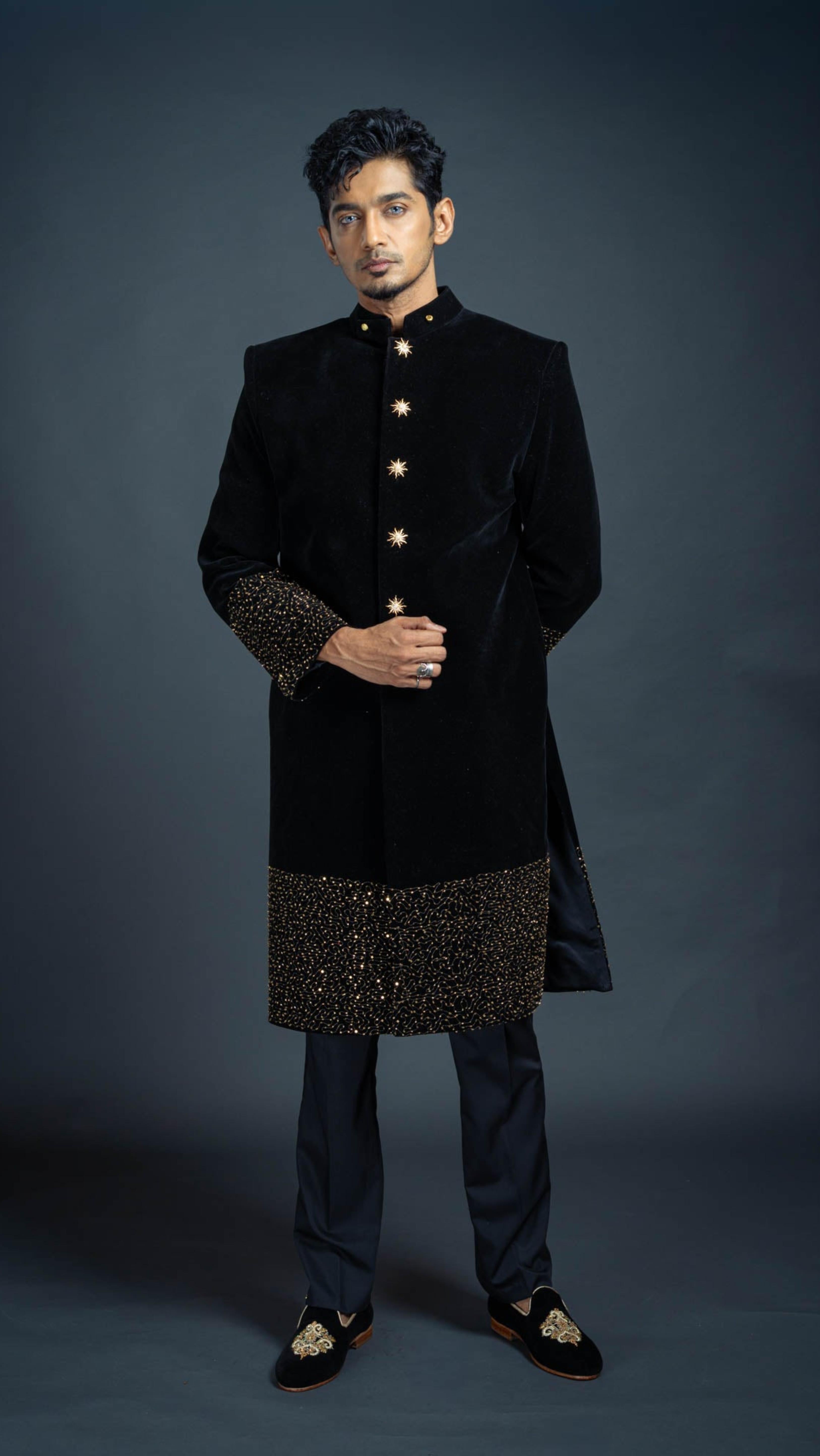 LOVI Velvet Sherwani