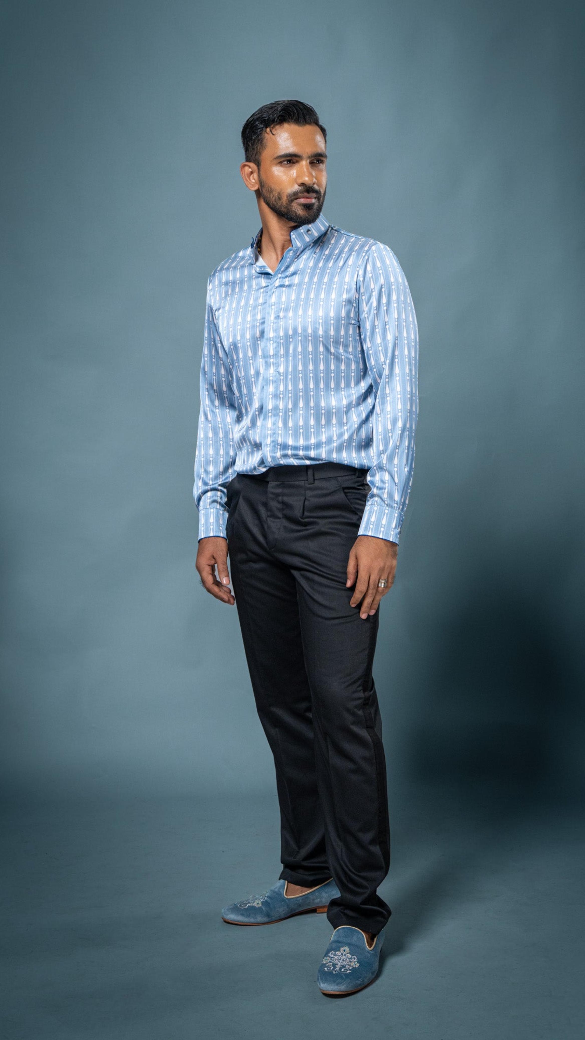 LOVI Celestial Garden Printed Shirt & Tuxedo Pant